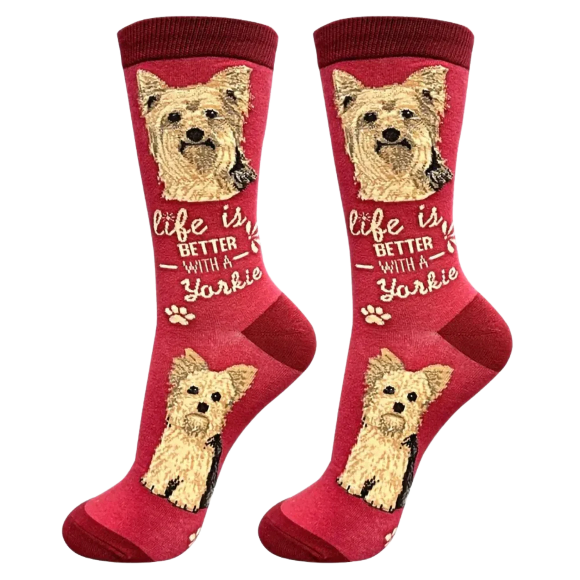 Life is Better With a Yorkie Dog Socks
