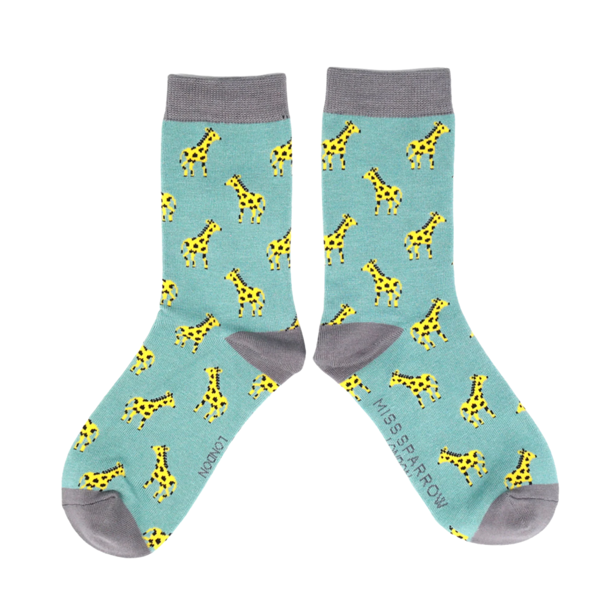 Little Giraffes Bamboo Socks - Miss Sparrow