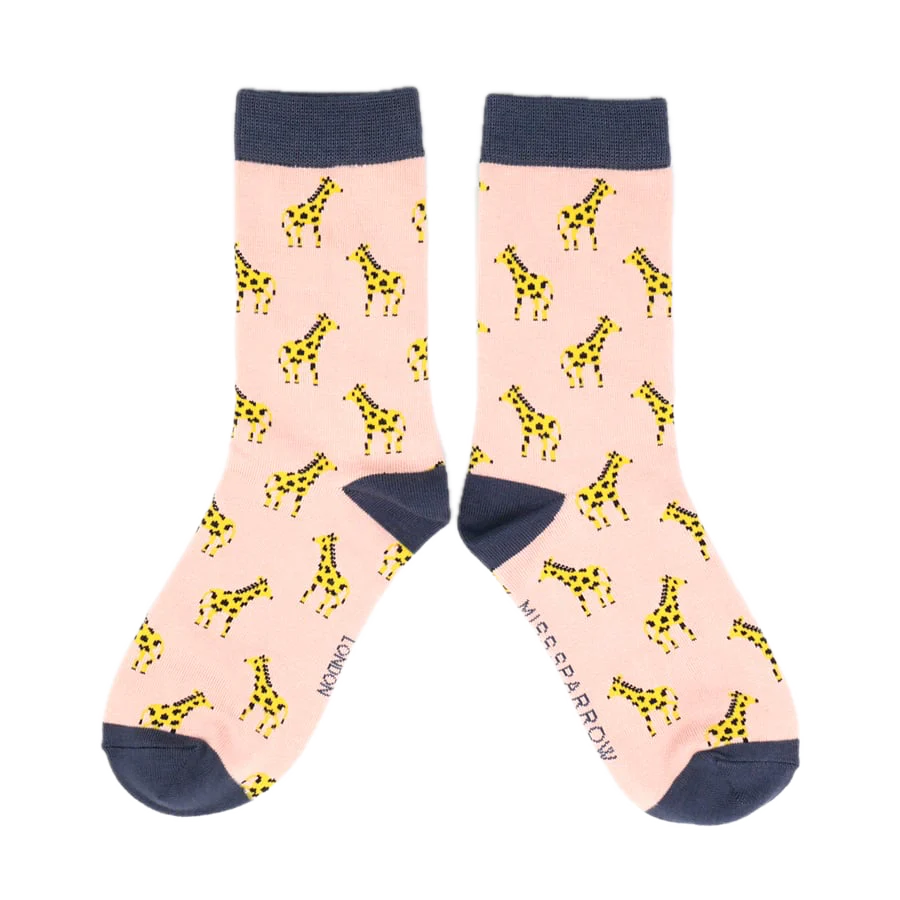 Little Giraffes Bamboo Socks - Miss Sparrow - Image 2