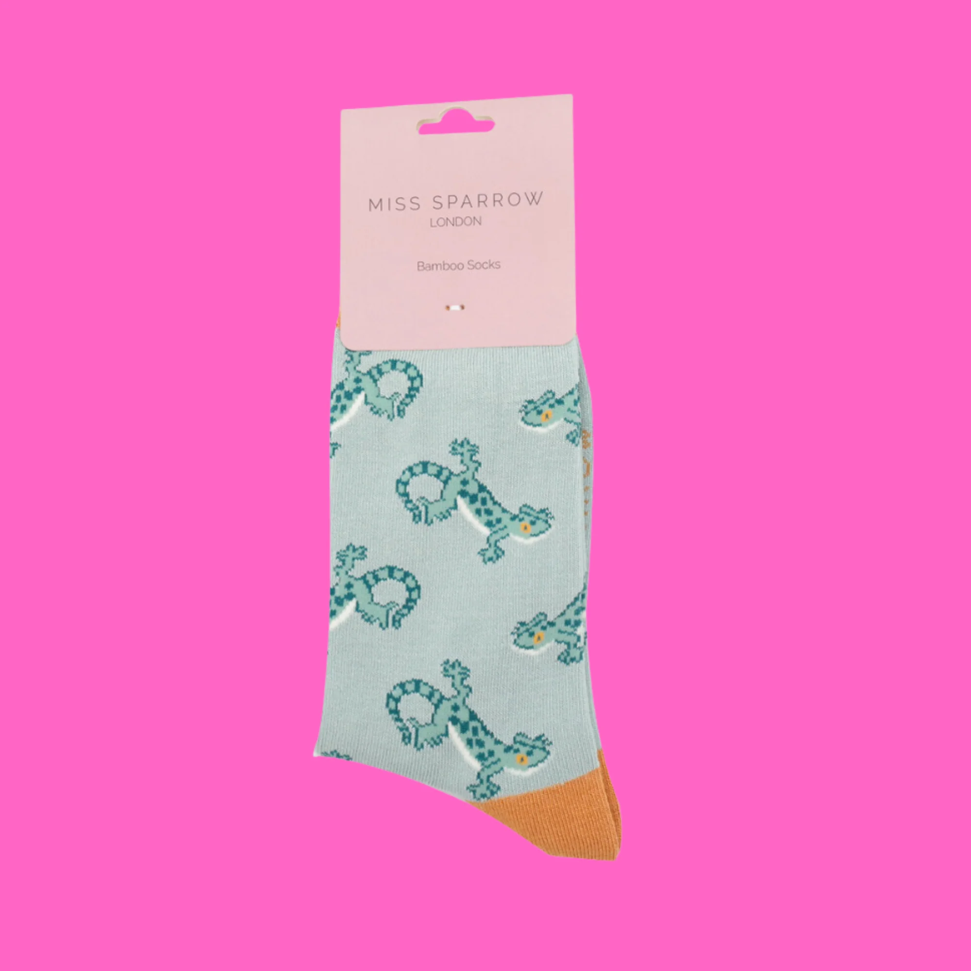 Lizards Bamboo Socks - Miss Sparrow - Image 3