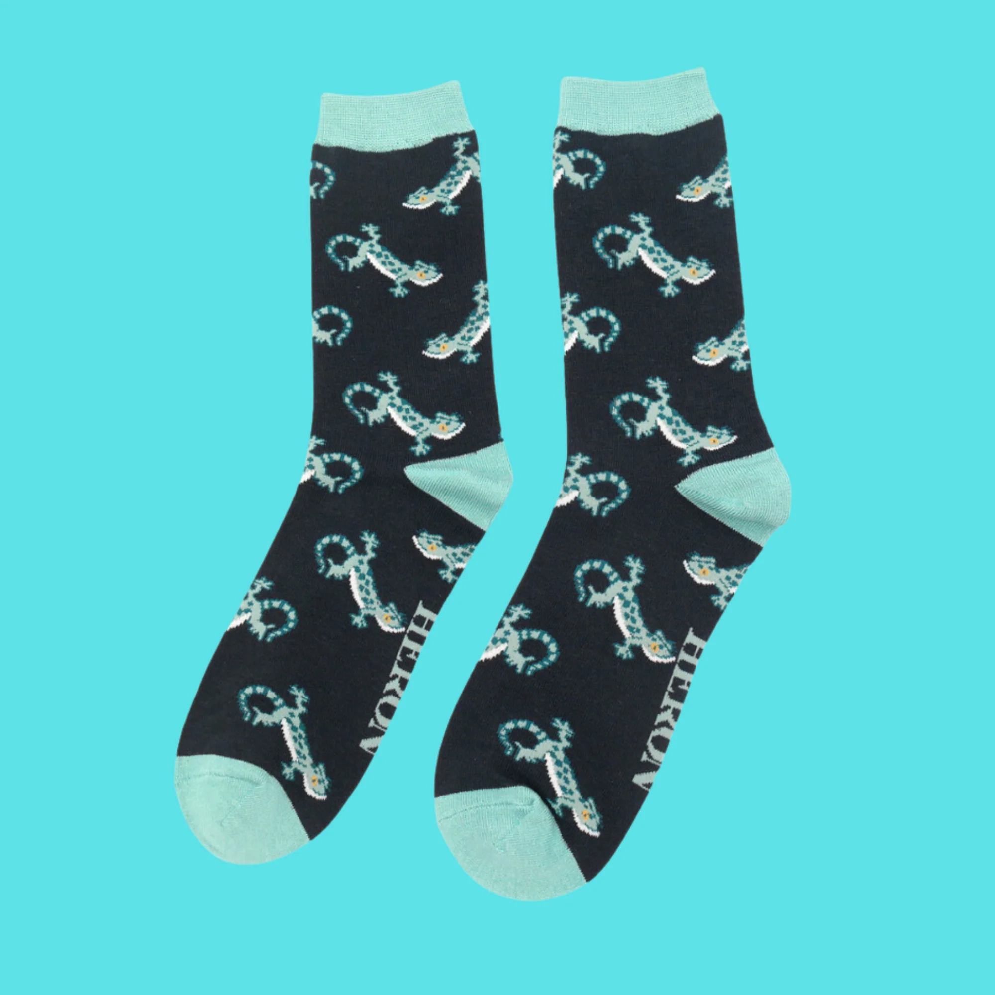 Lizards Bamboo Socks - Miss Sparrow - Image 5
