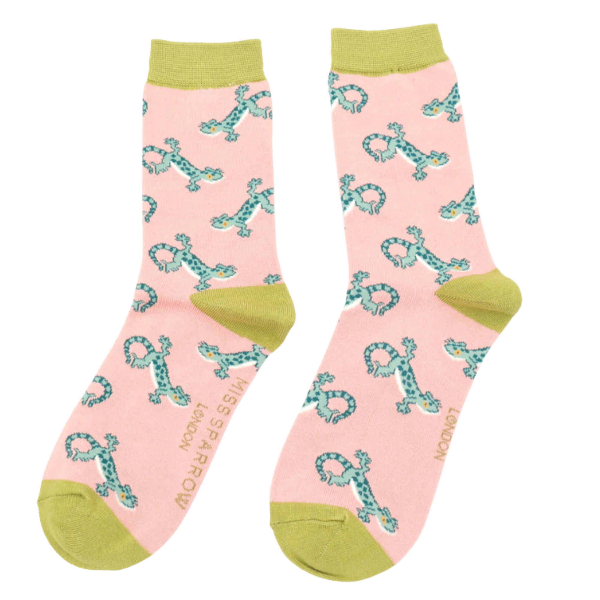 Lizards Bamboo Socks - Miss Sparrow - Image 6
