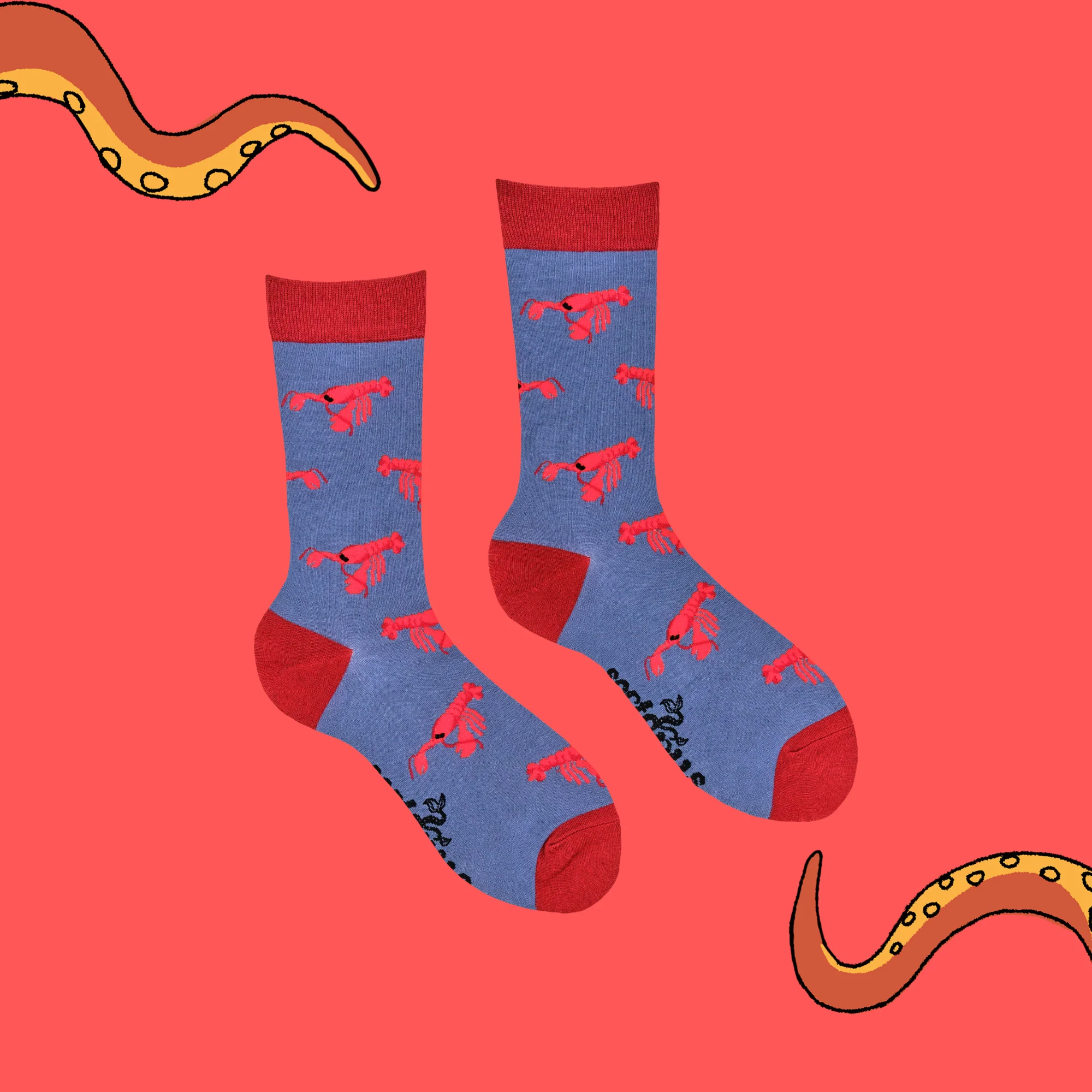 Bamboo Socks - Lobster - Image 3