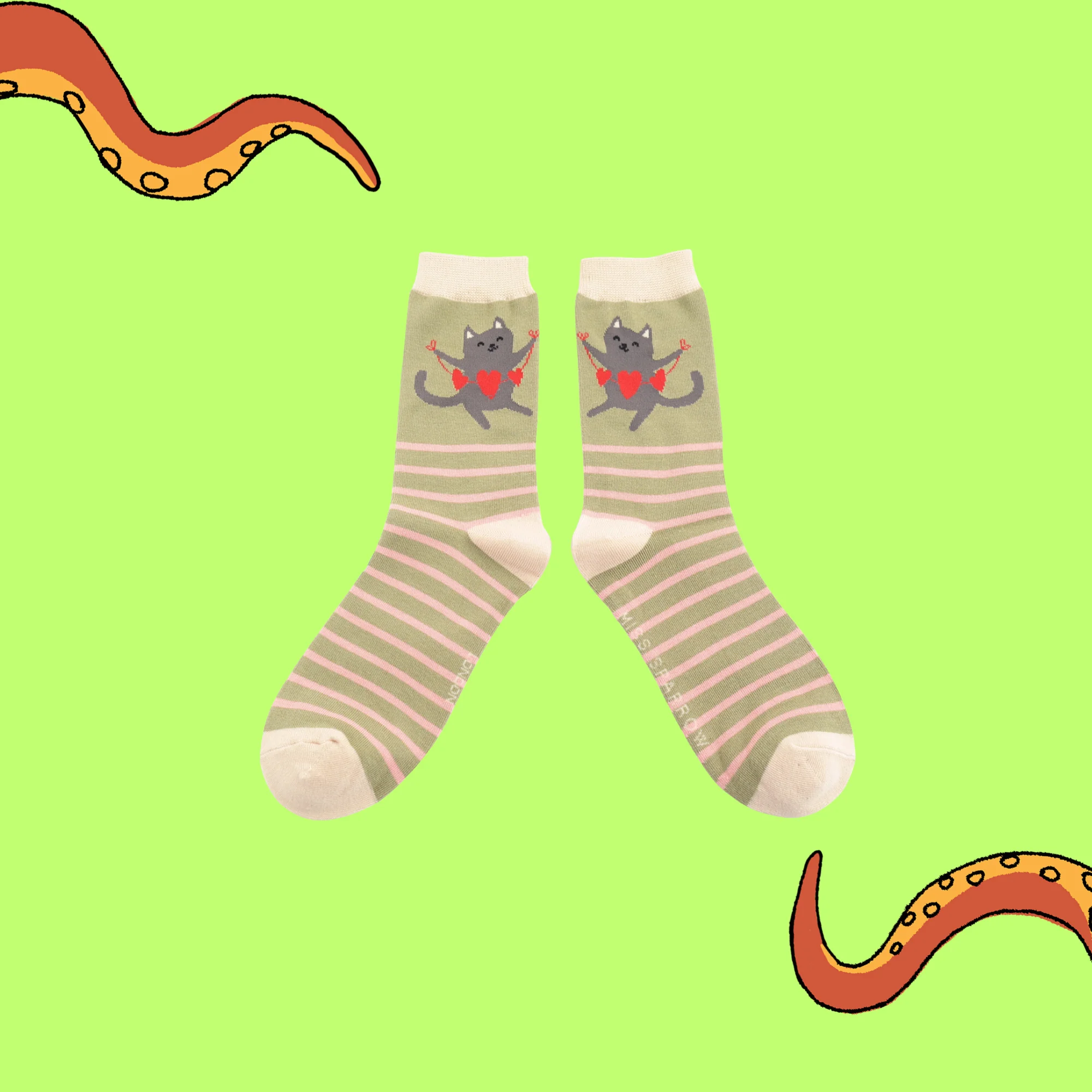 Lovely Cats Bamboo Socks - Miss Sparrow - Image 2