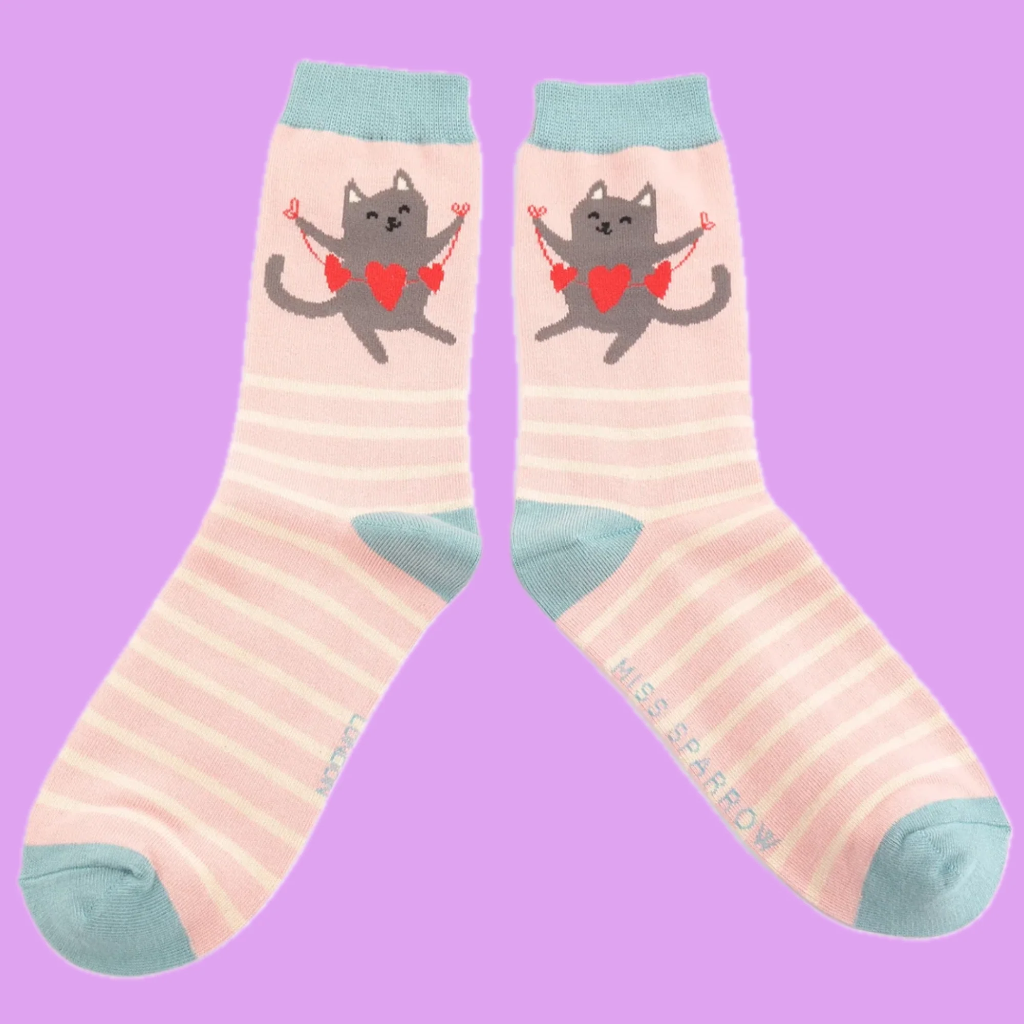 Lovely Cats Bamboo Socks - Miss Sparrow - Image 4