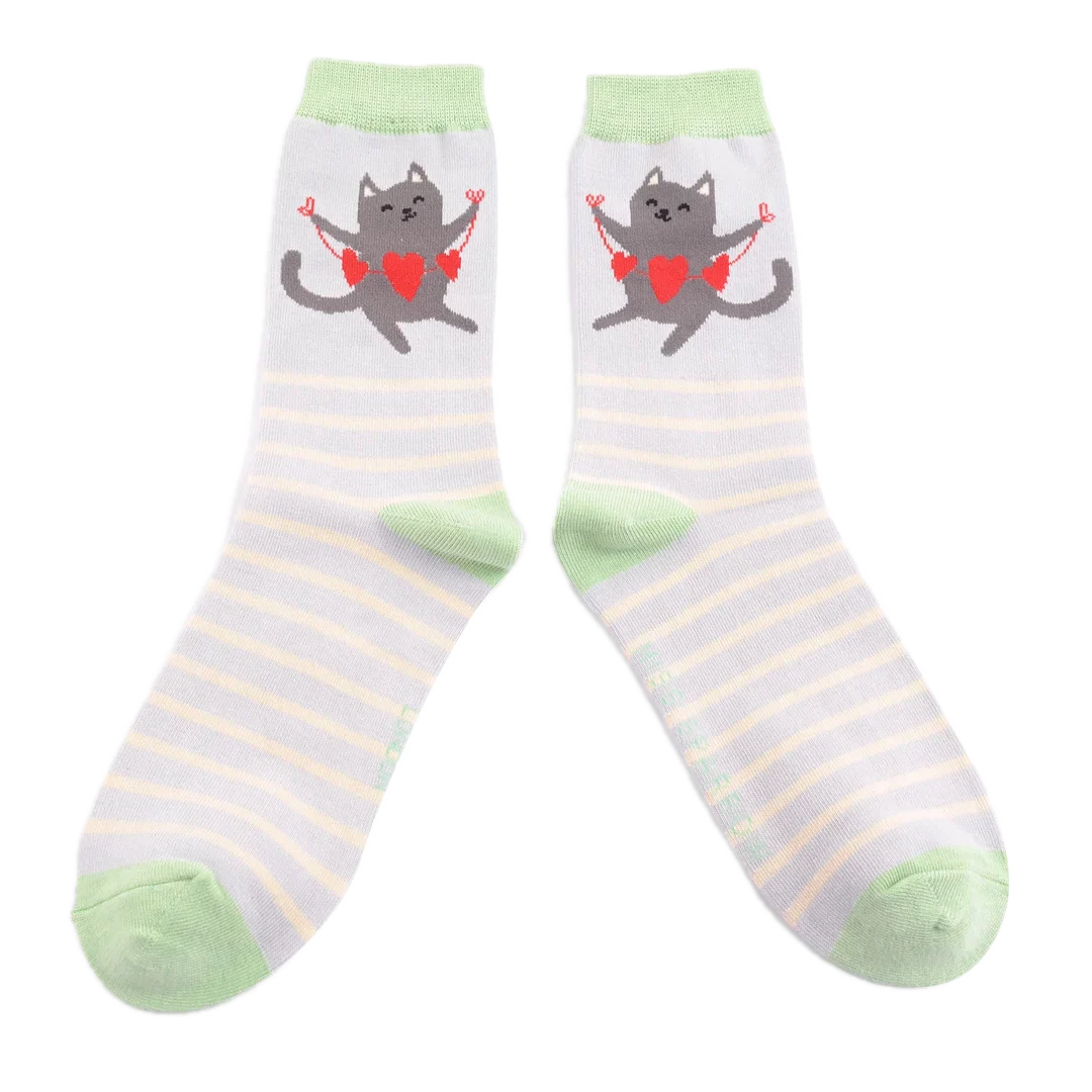 Lovely Cats Bamboo Socks - Miss Sparrow - Image 5