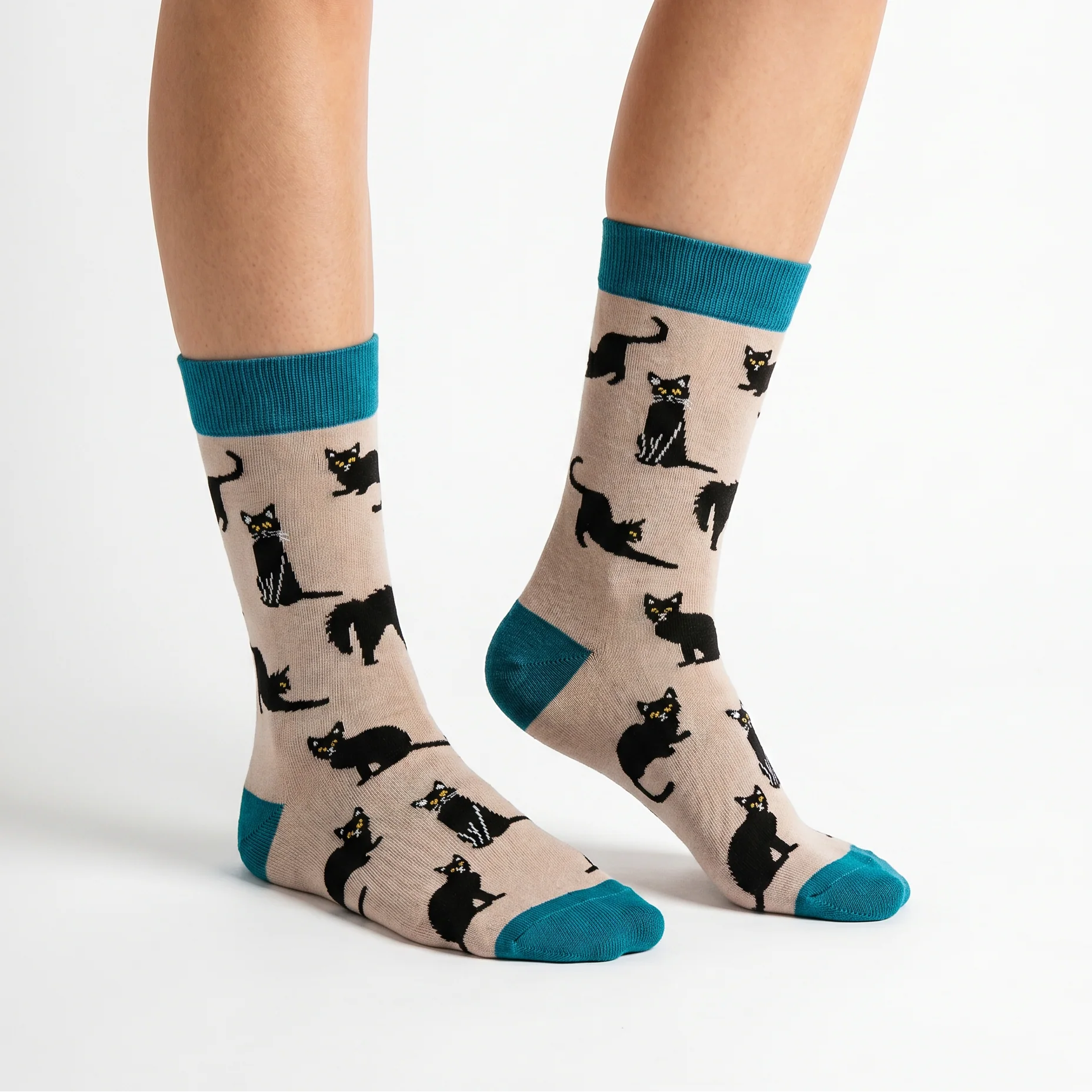 Bamboo Socks - Black Cats - Image 5