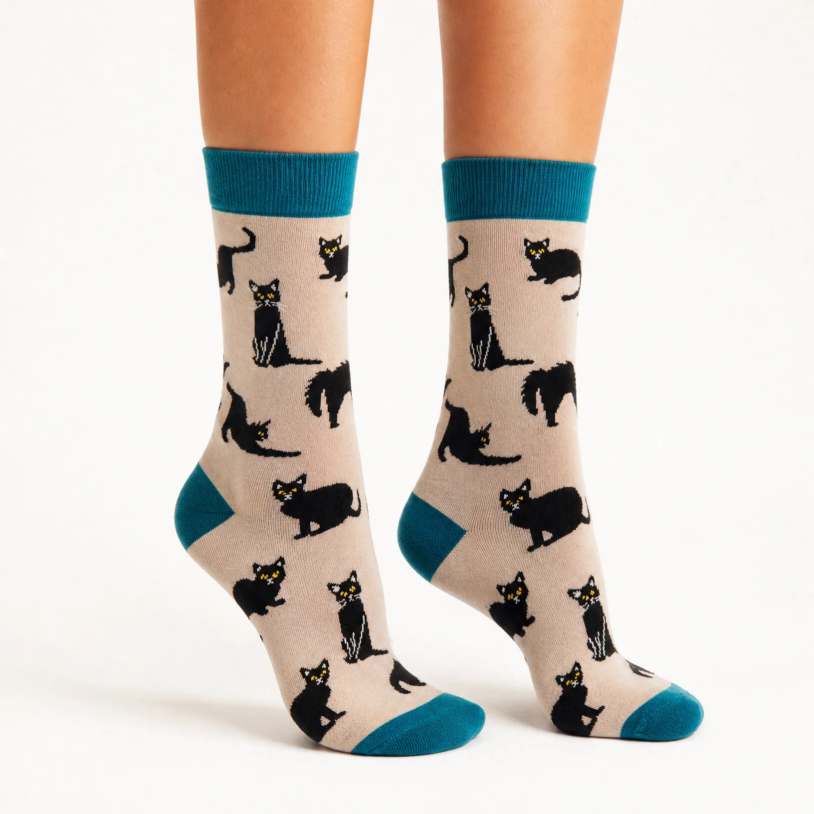Bamboo Socks - Black Cats - Image 6