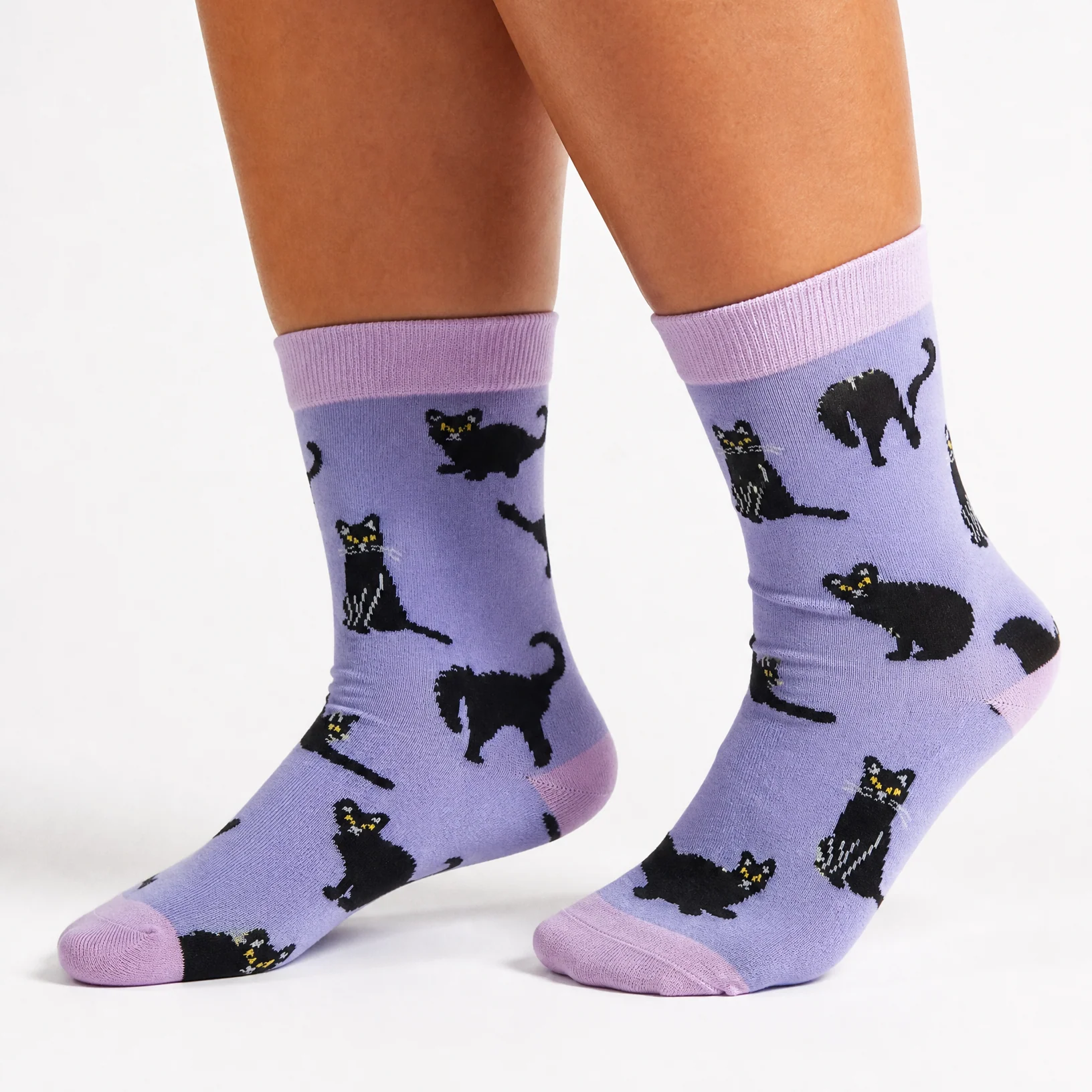 Bamboo Socks - Black Cats - Image 9