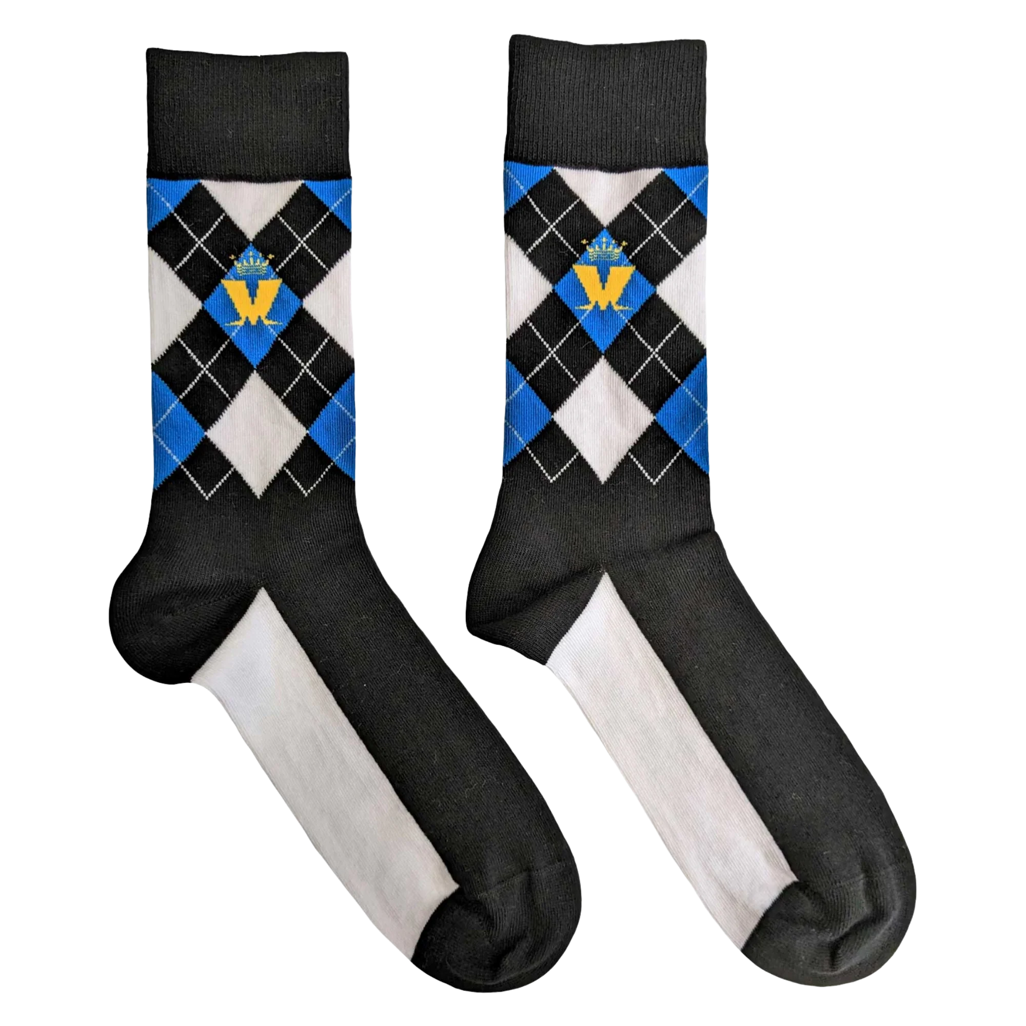 Madness Crown & M Blue Diamond Socks