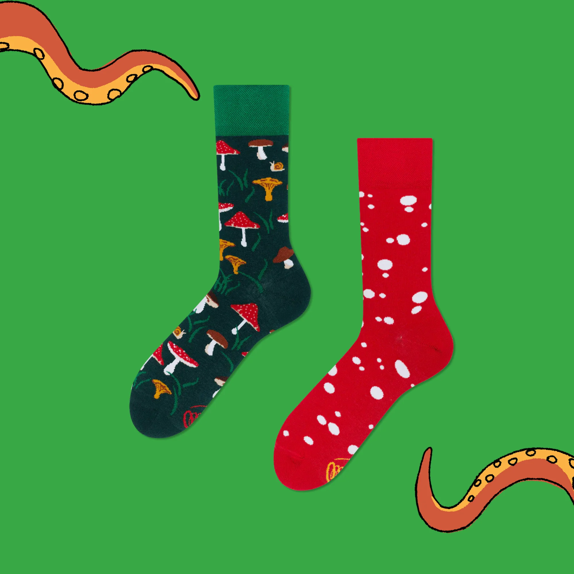 Meet The Shrooms Mismatched Socks - Image 2