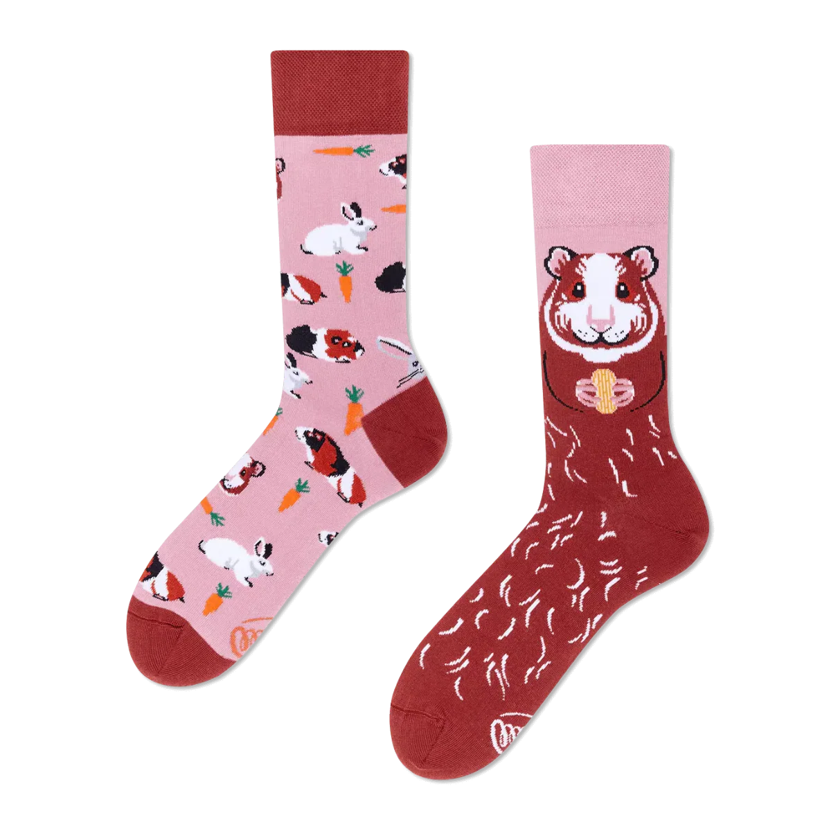Miss Guinea Pig Mismatched Socks