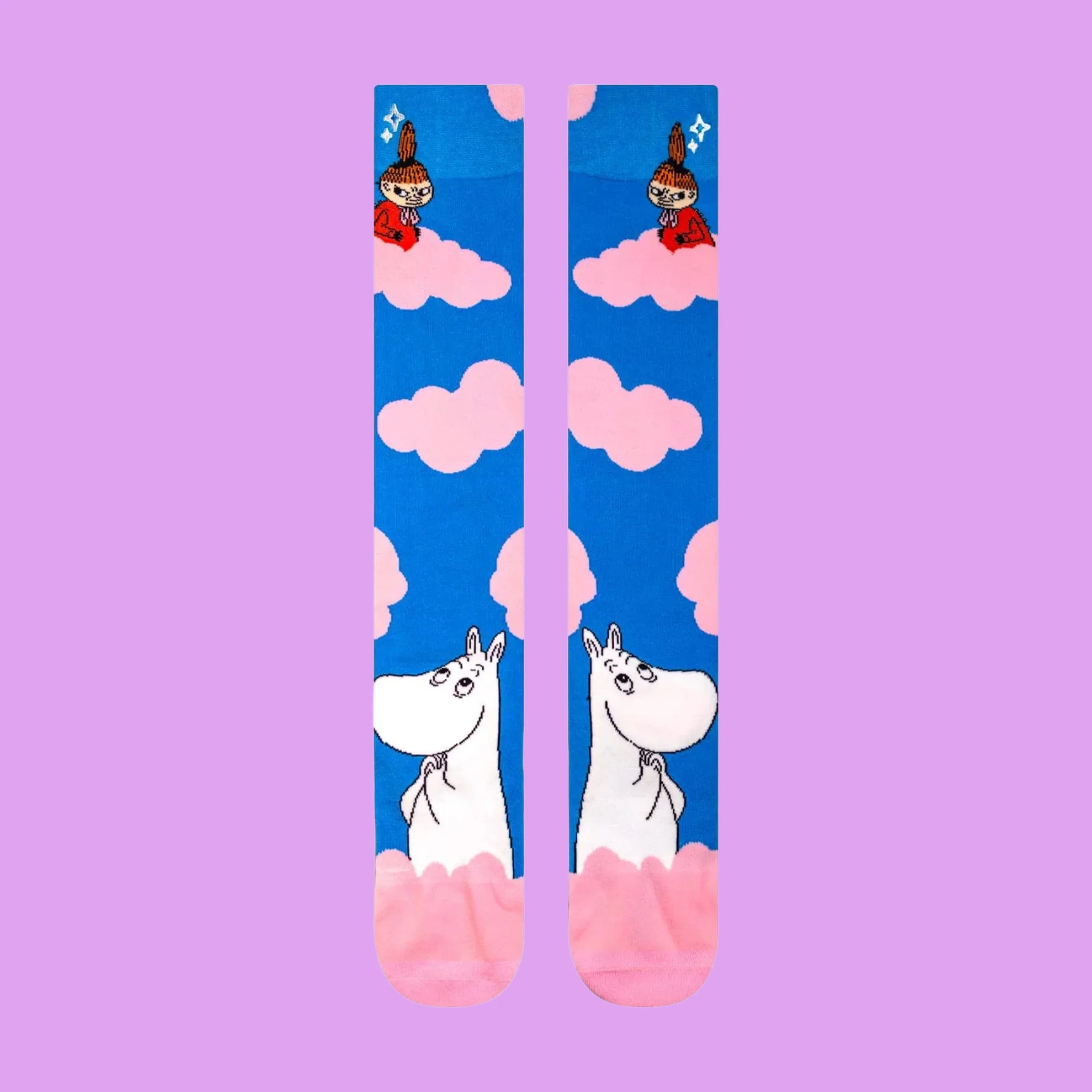 Moomin Clouds Knee-High Socks - Image 2