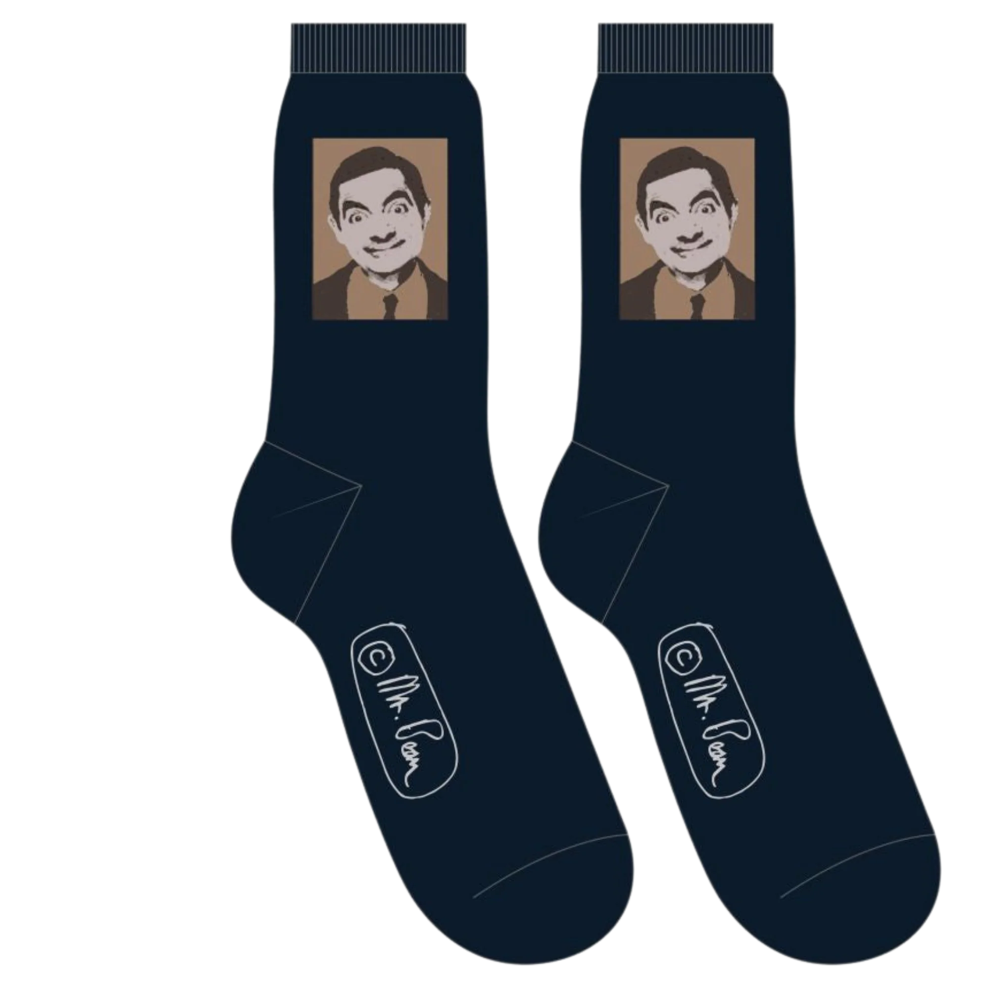 Mr Bean Face Socks