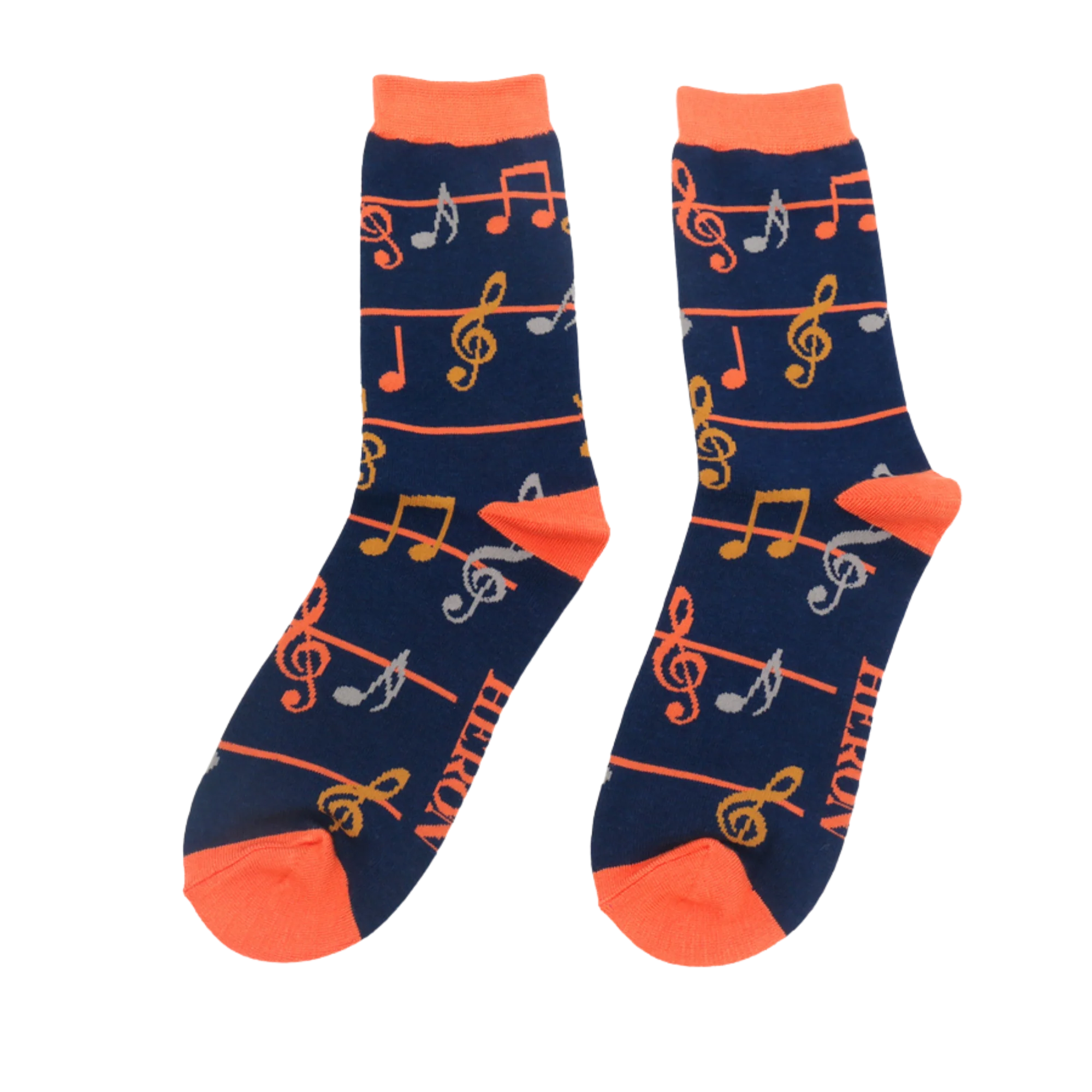 Multicolour Music Notes Bamboo Socks - Miss Sparrow