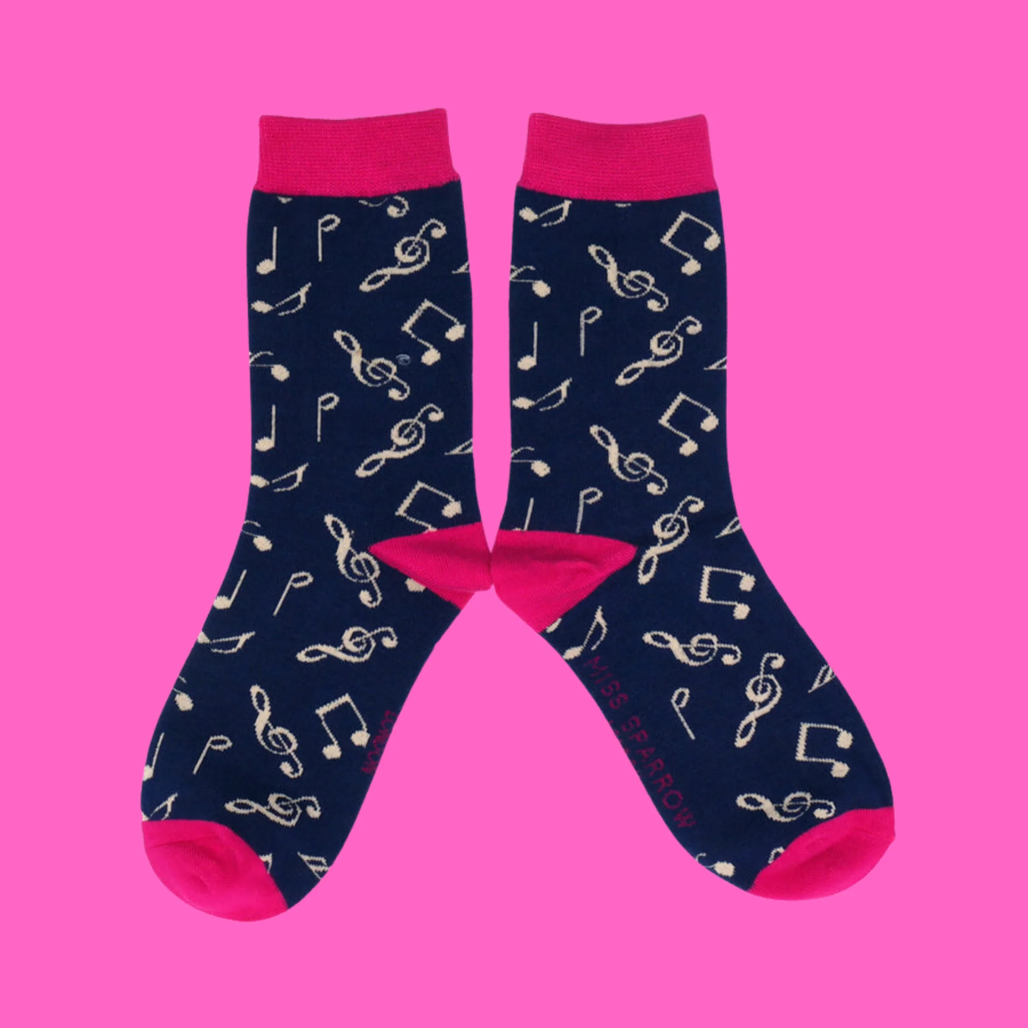 Bamboo Socks - Music Notes - Miss Sparrow - Image 3