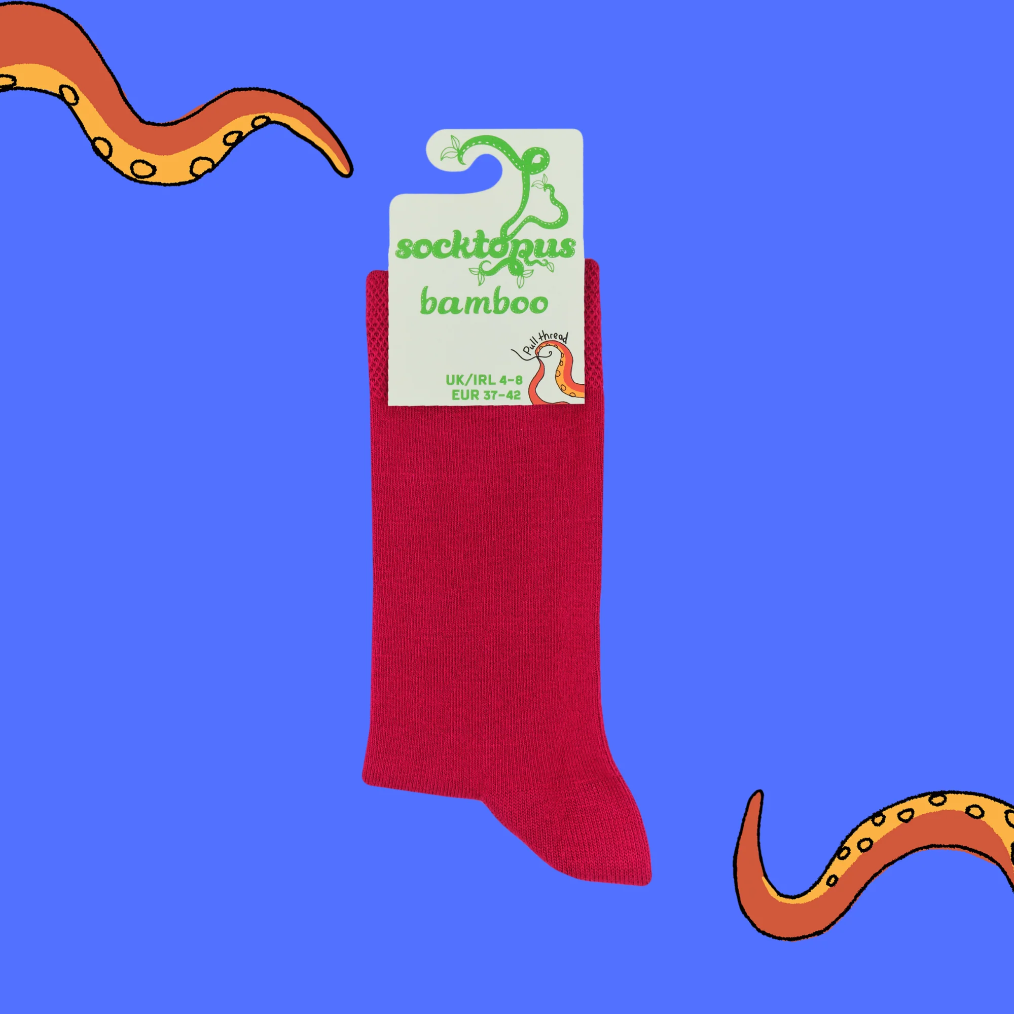 Bamboo Socks - Socktails - Negroni - RASPBERRY - Image 4