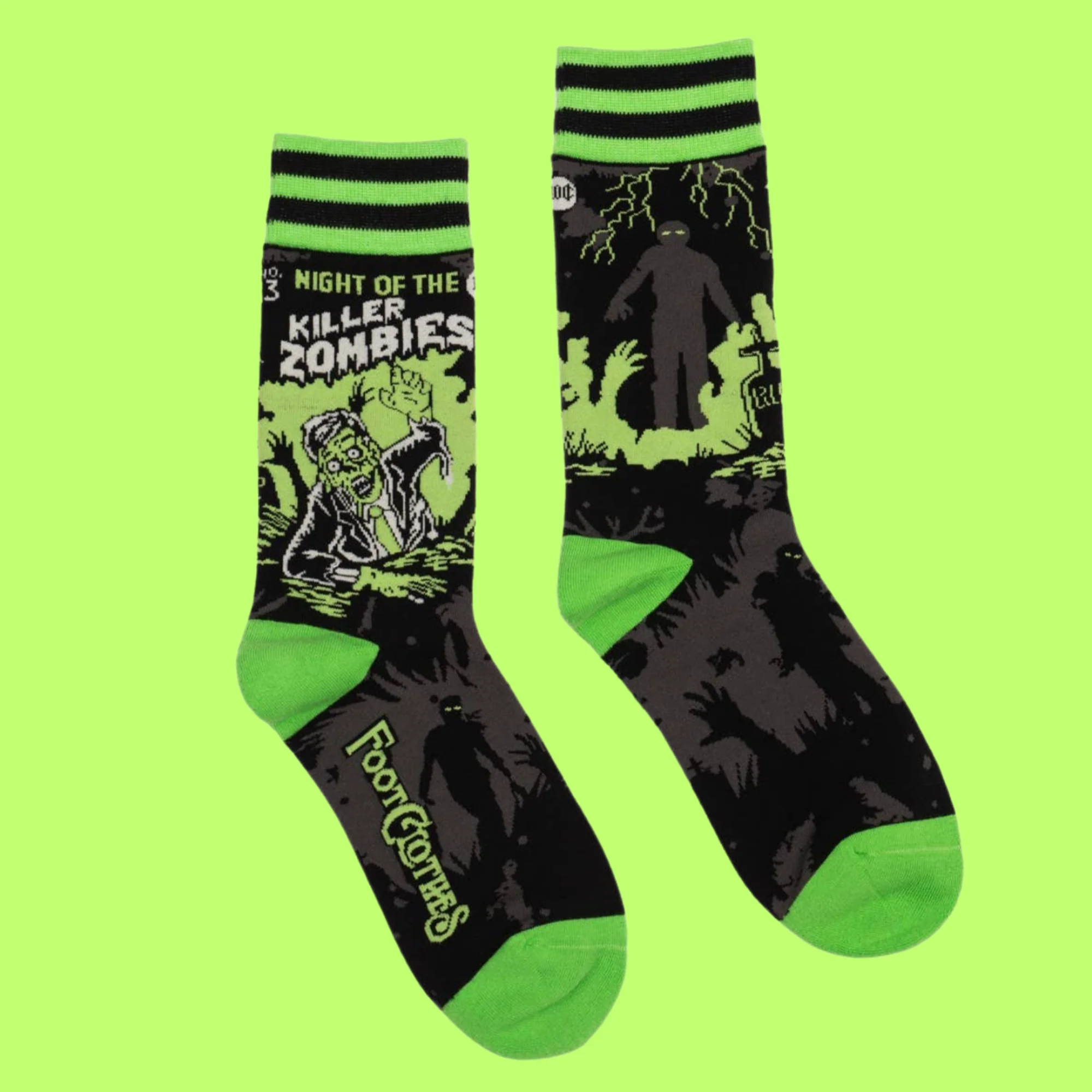 Night of the Killer Zombies Socks - Image 2