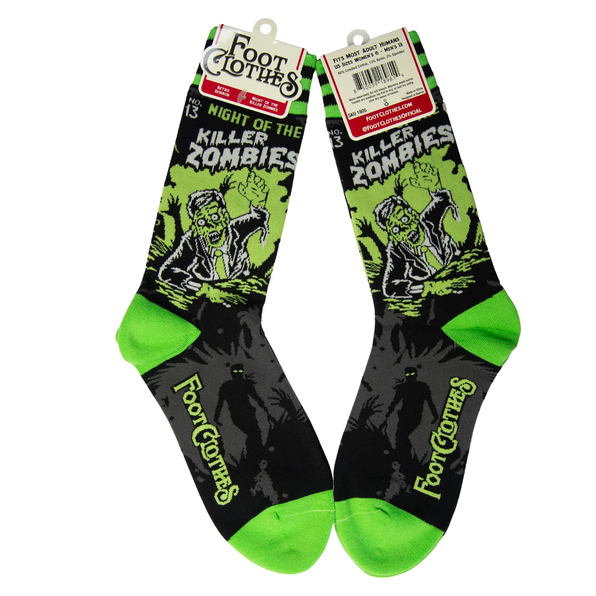 Night of the Killer Zombies Socks - Image 4