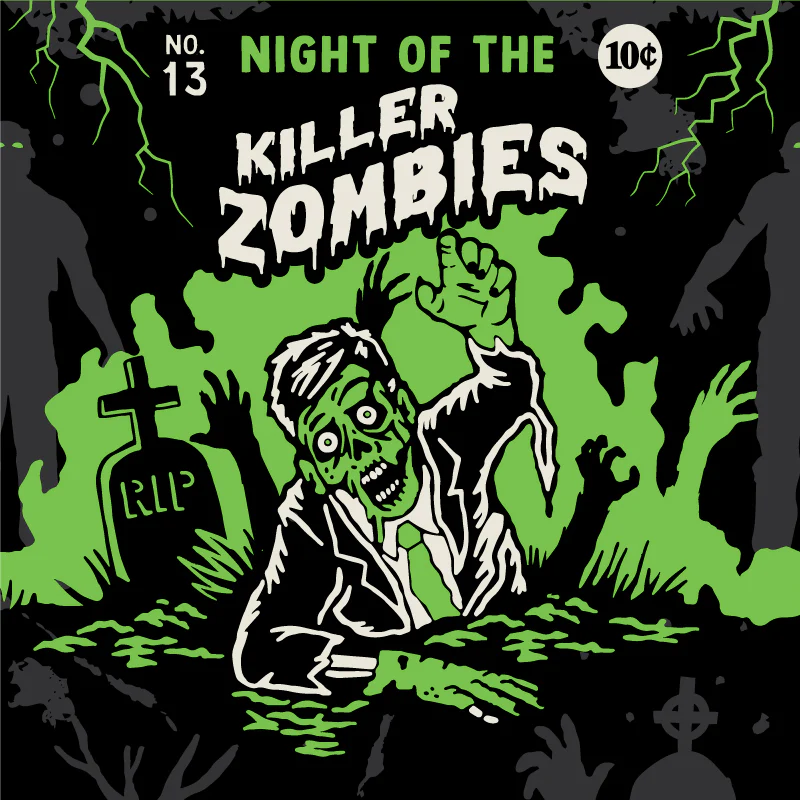 Night of the Killer Zombies Socks - Image 8