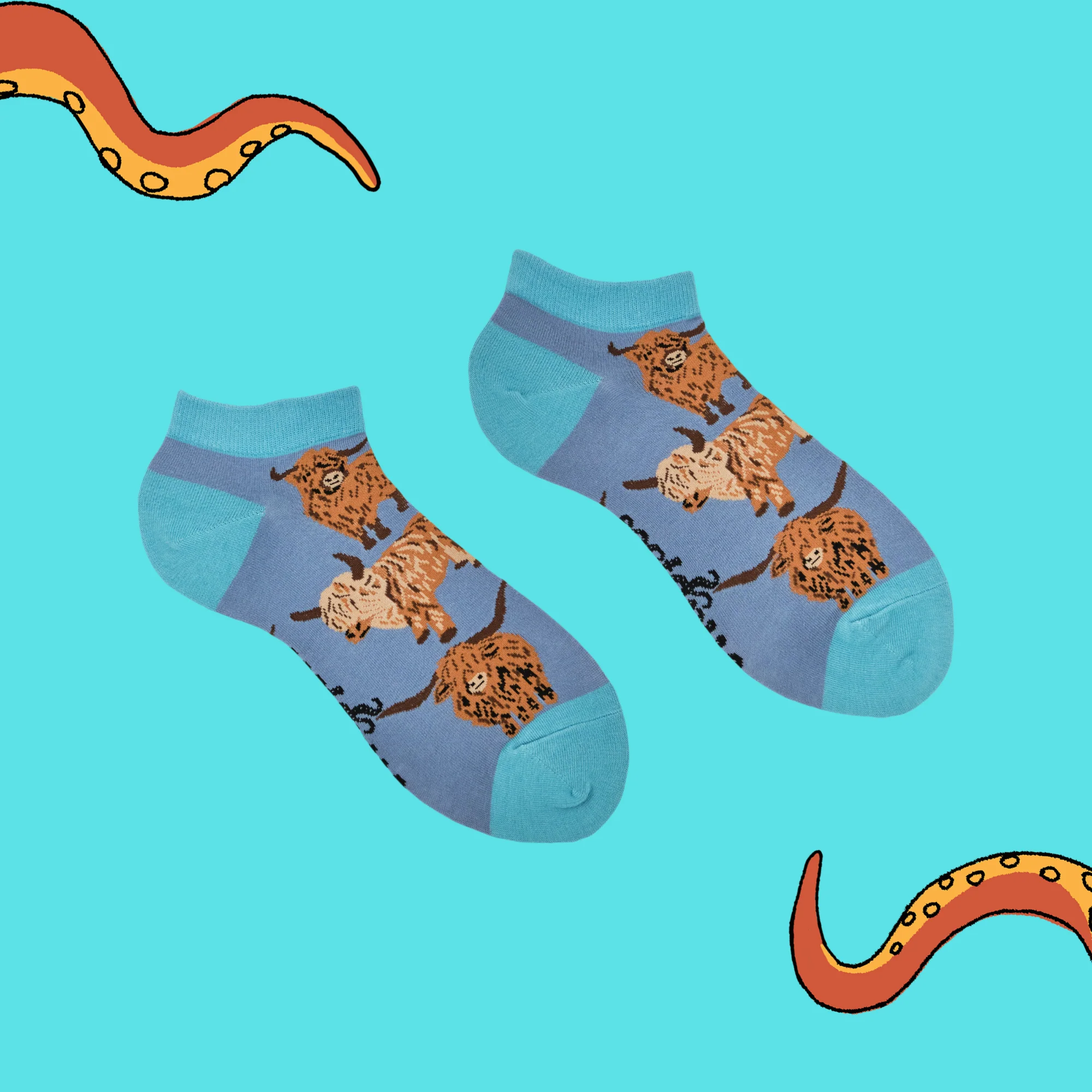 Och Aye the Moo! Trainer Socks - Image 6