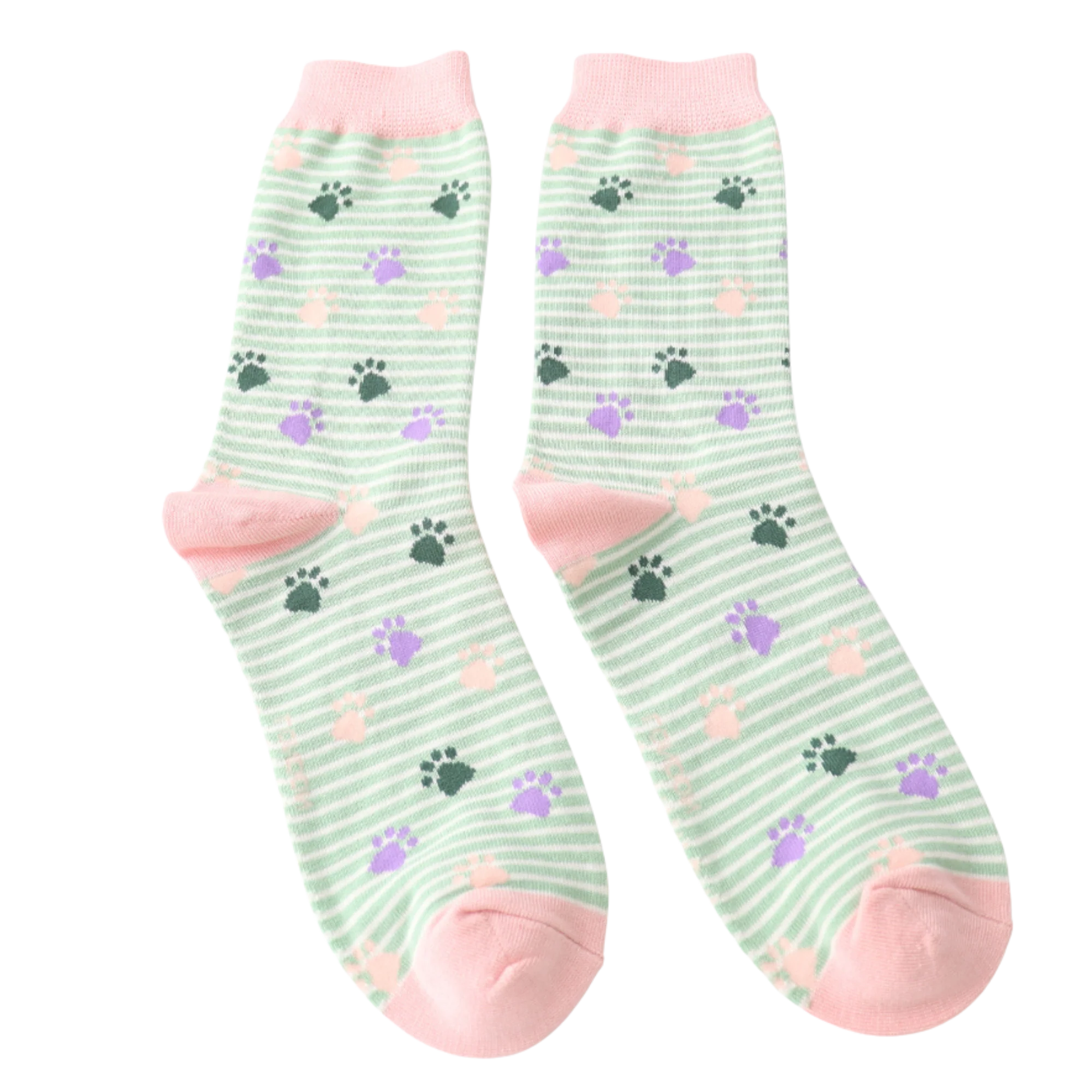 Paws and Stripes Bamboo Socks - Miss Sparrow