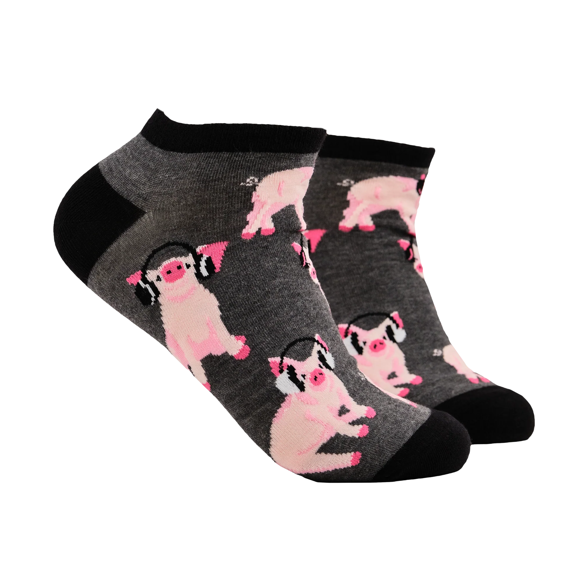 Pigs in Headphones Trainer Socks