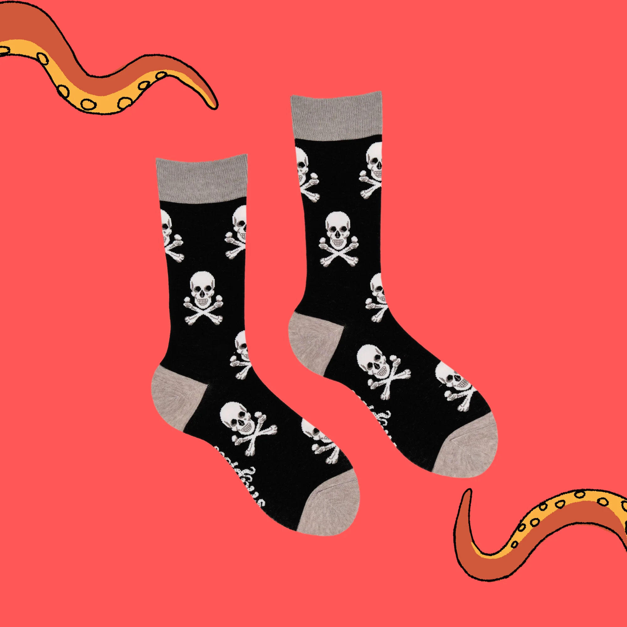 Pirate Socks - Skull and Crossbones - Image 3