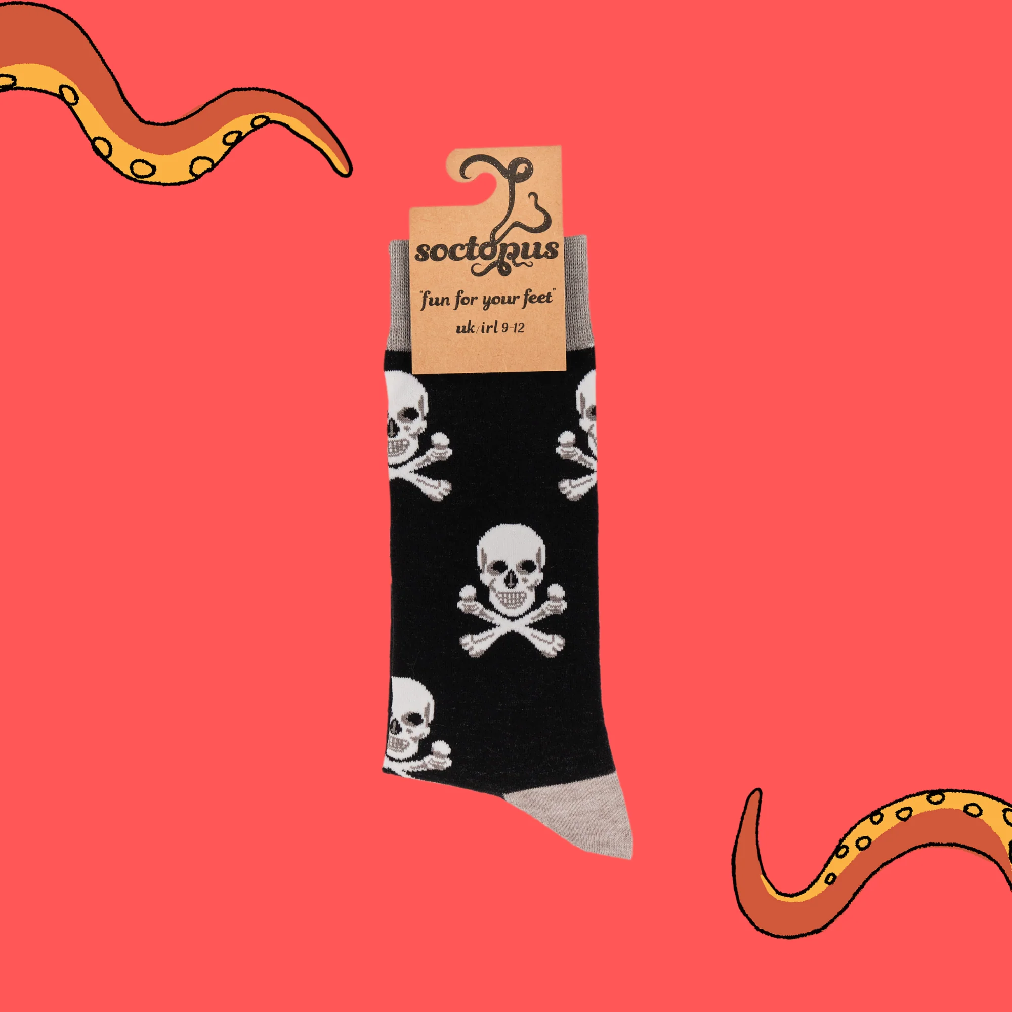 Pirate Socks - Skull and Crossbones - Image 4