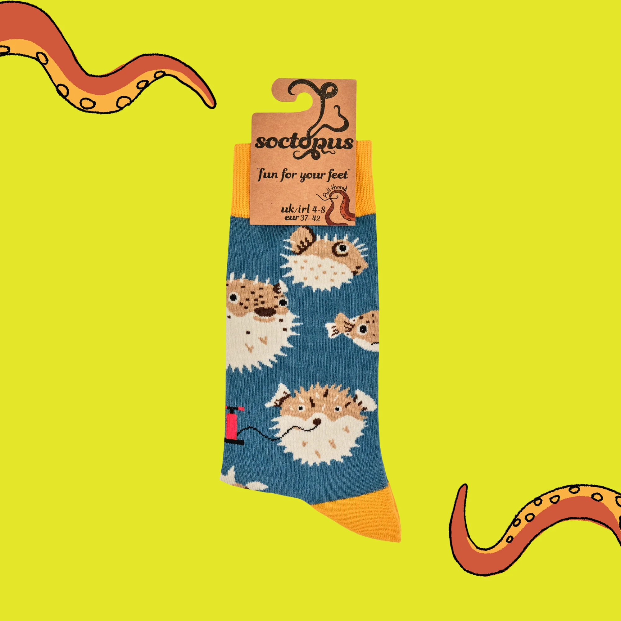 Puffer Fish Socks - Pumped Up - Image 4