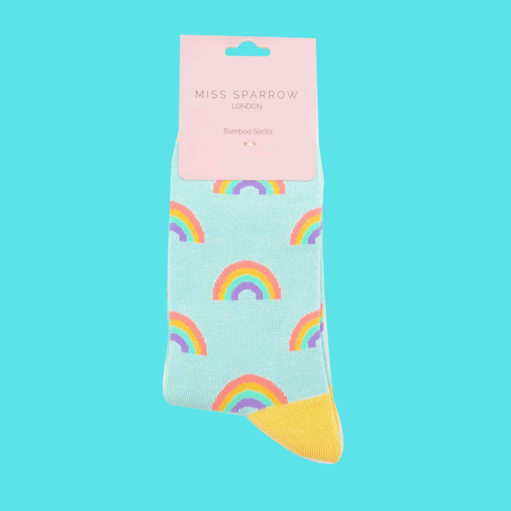 Rainbows Bamboo Socks - Miss Sparrow - Image 6