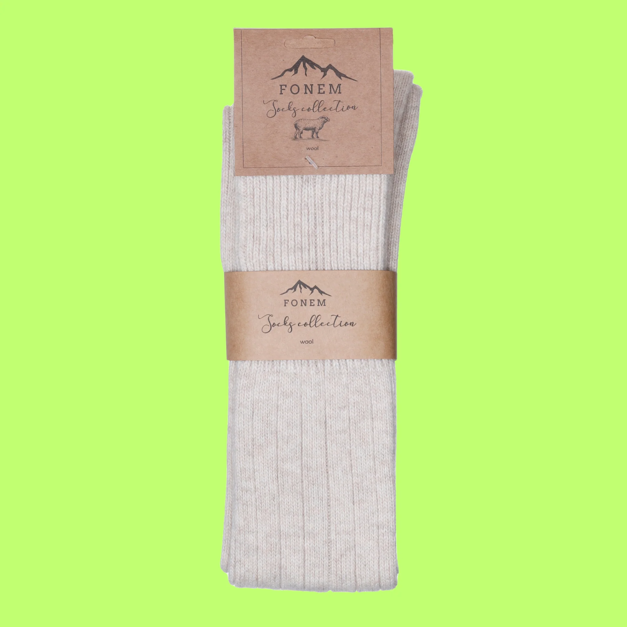 Recycled Wool Knee High Socks - Image 3