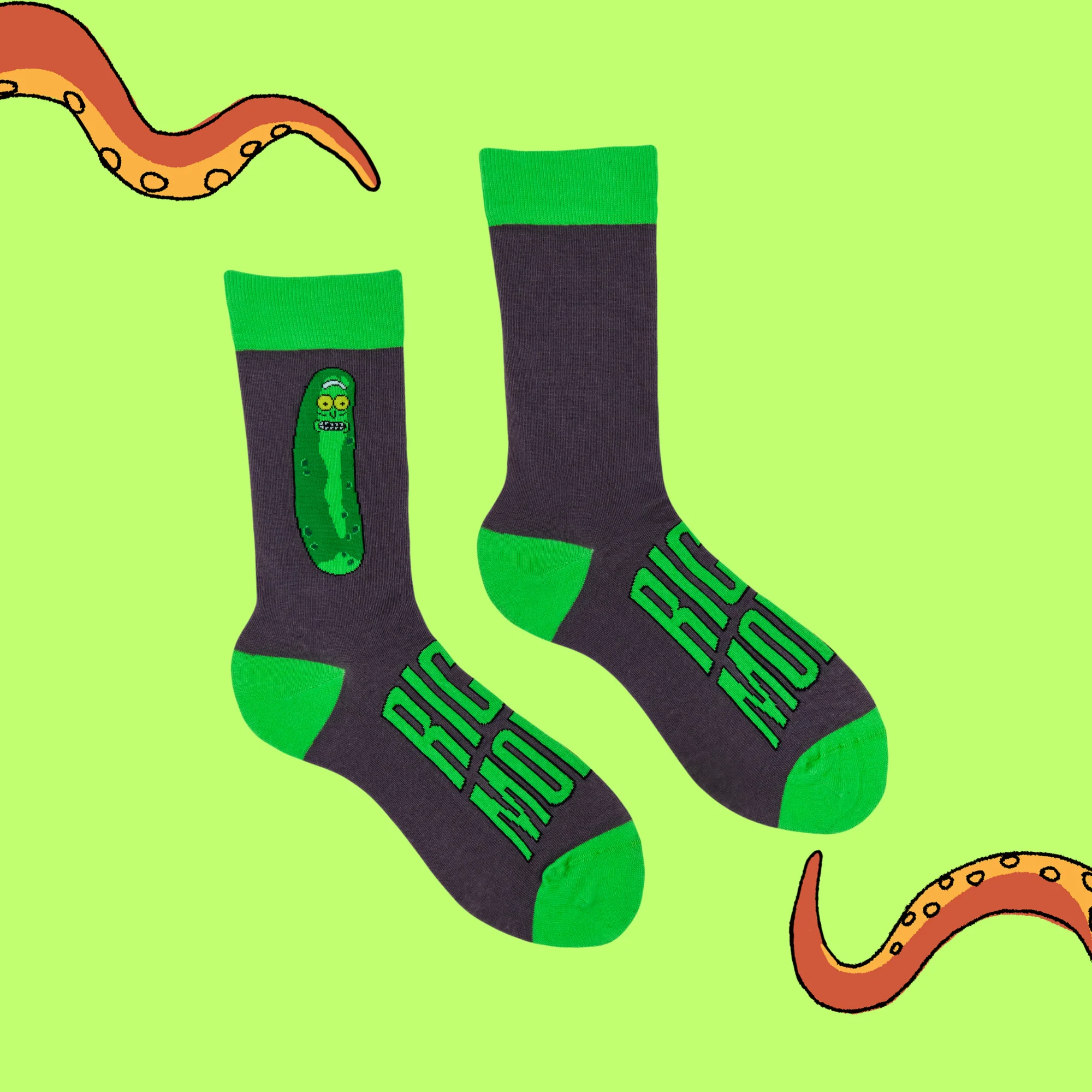 Rick and Morty Socks - Pickle Rick - Image 3