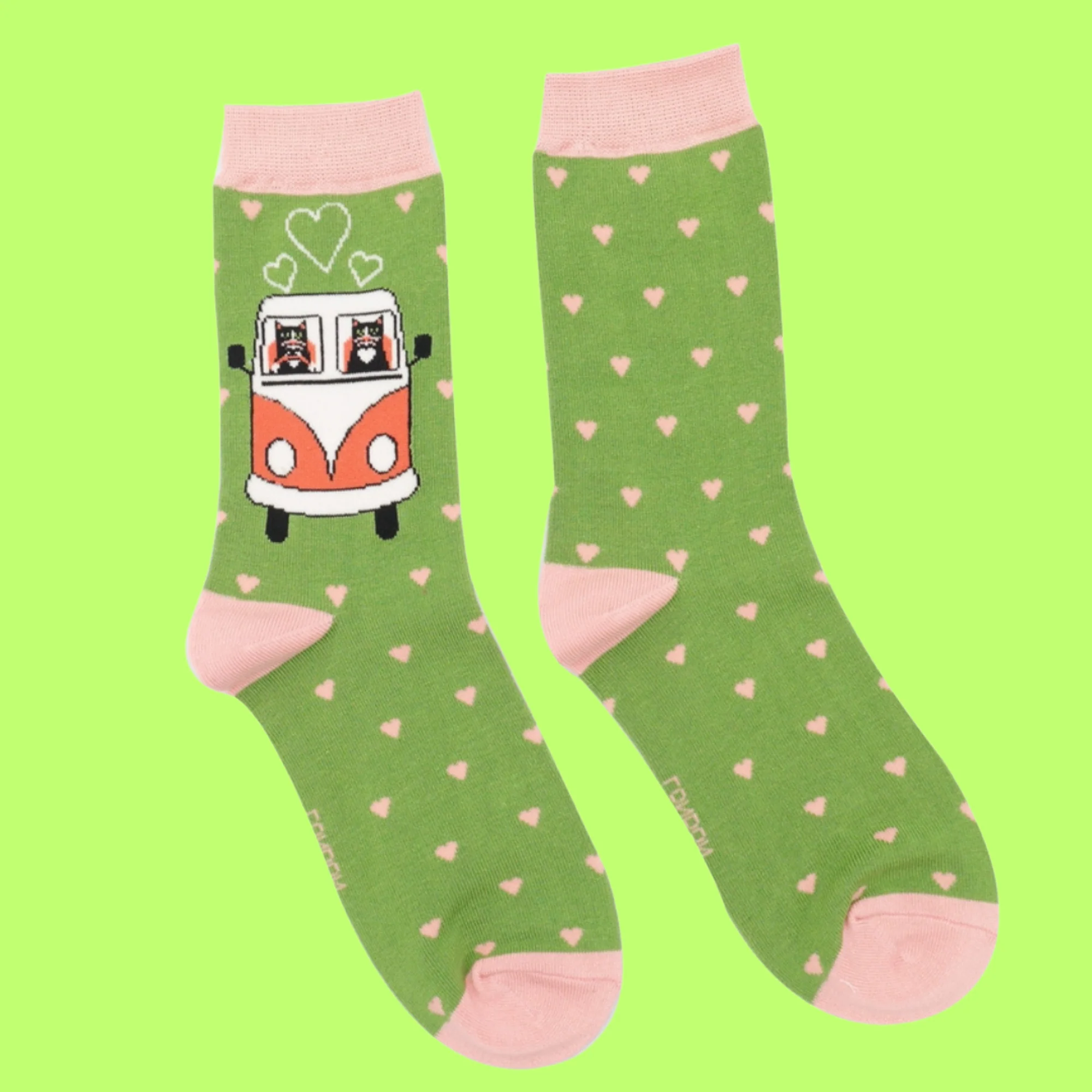 Bamboo Socks - Road Trip Cats - Miss Sparrow - Image 3