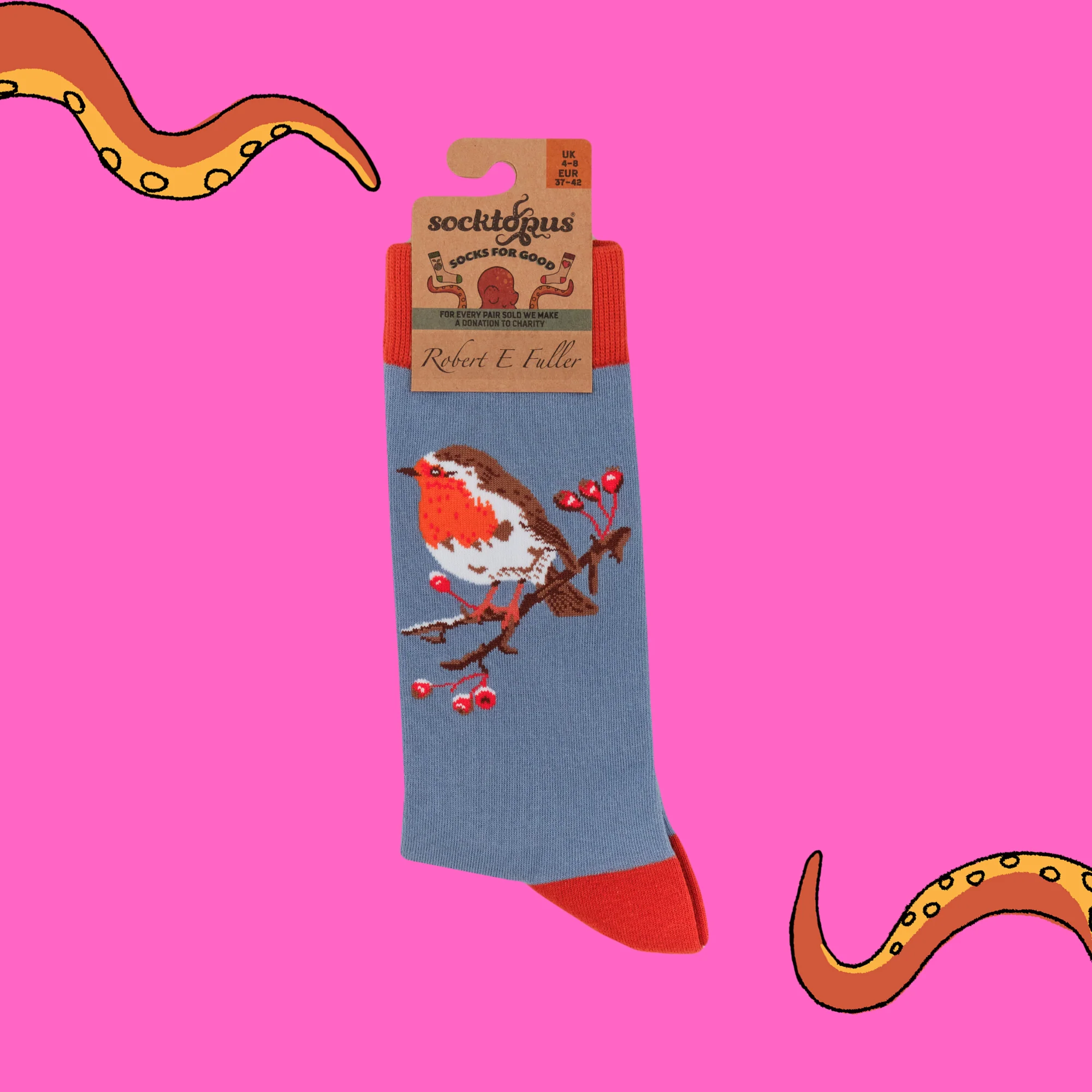 Robin Socks - Socktopus X Robert E Fuller - Image 6