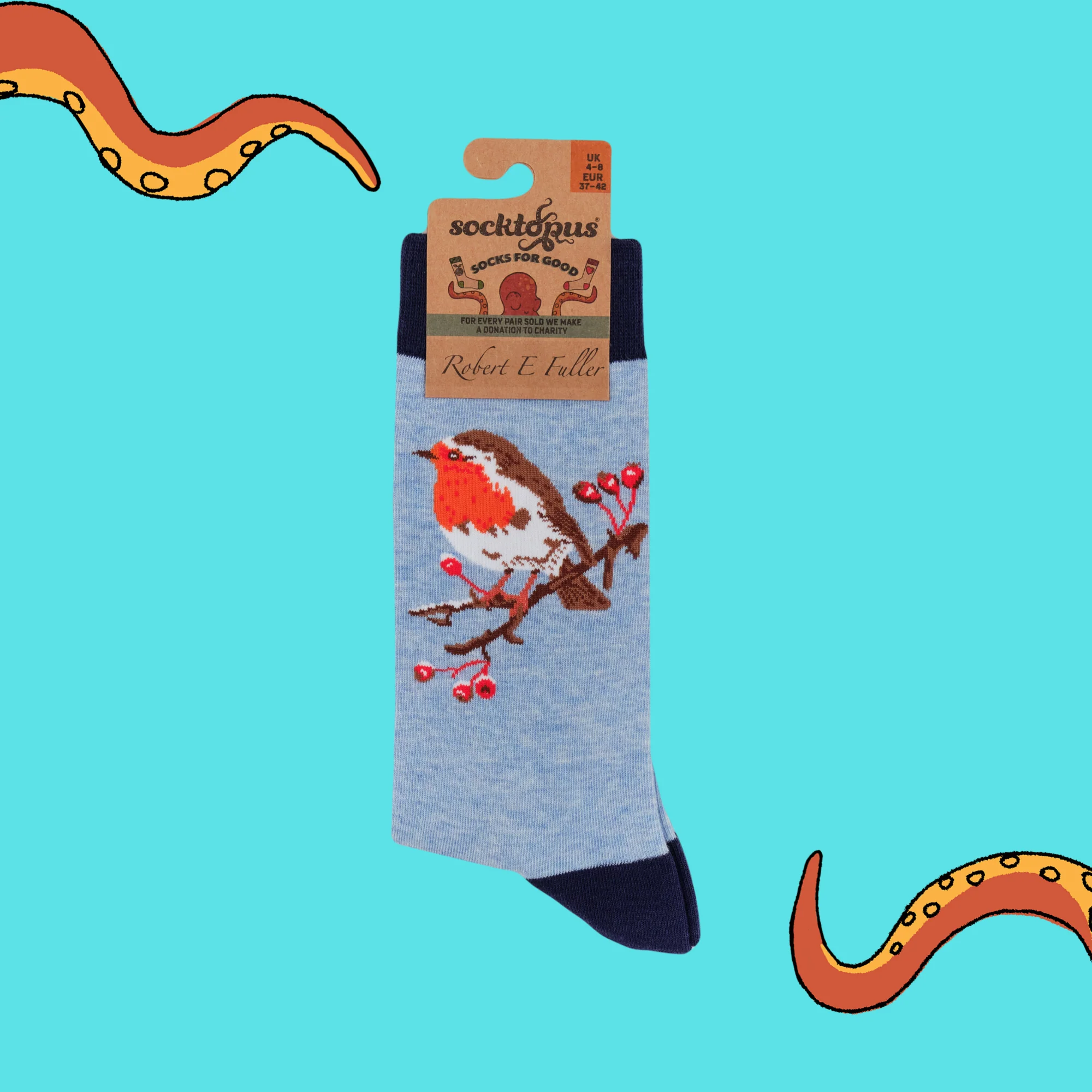 Robin Socks - Socktopus X Robert E Fuller - Image 7