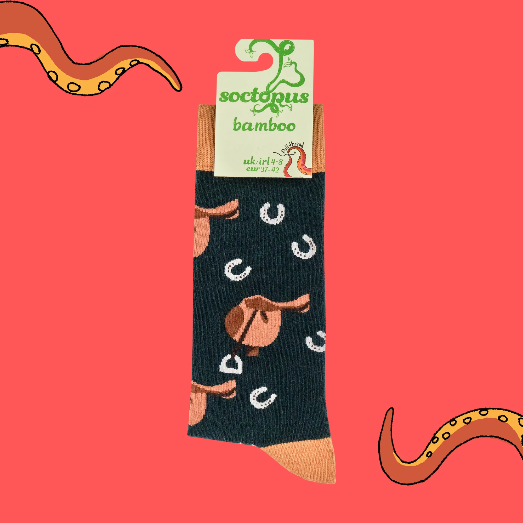 Bamboo Socks - Saddles - Image 4