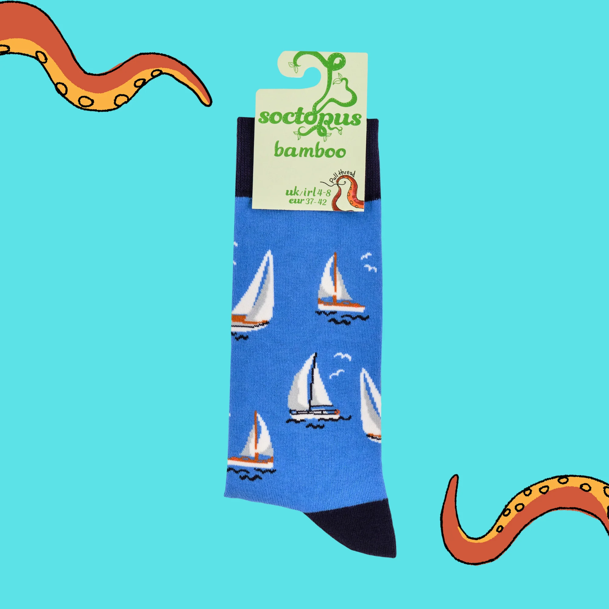 Bamboo Socks - Sailing - Image 4