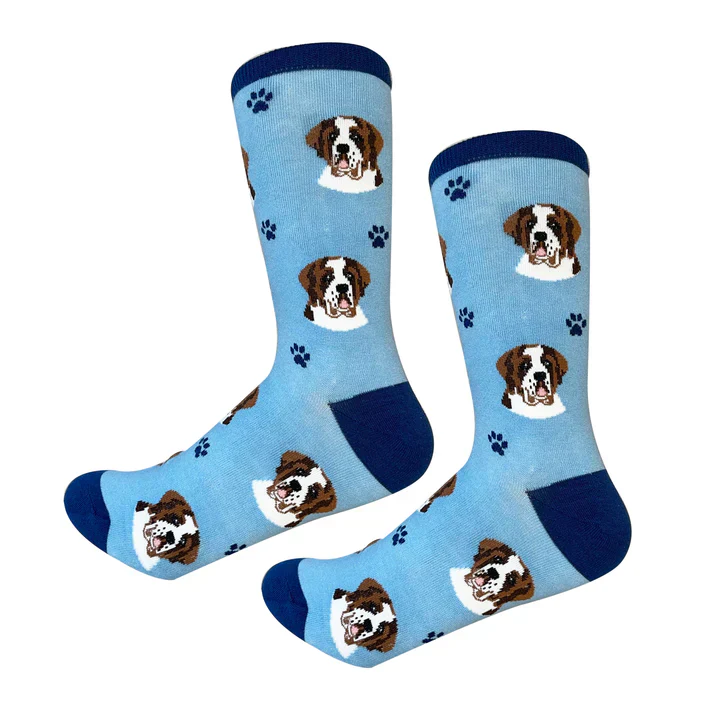 Saint Bernard Dog Socks