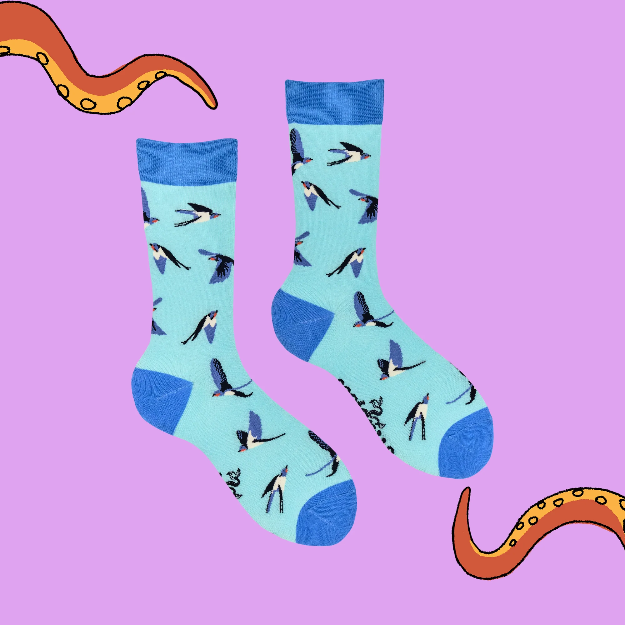 Bamboo Socks - Swallows - Image 3