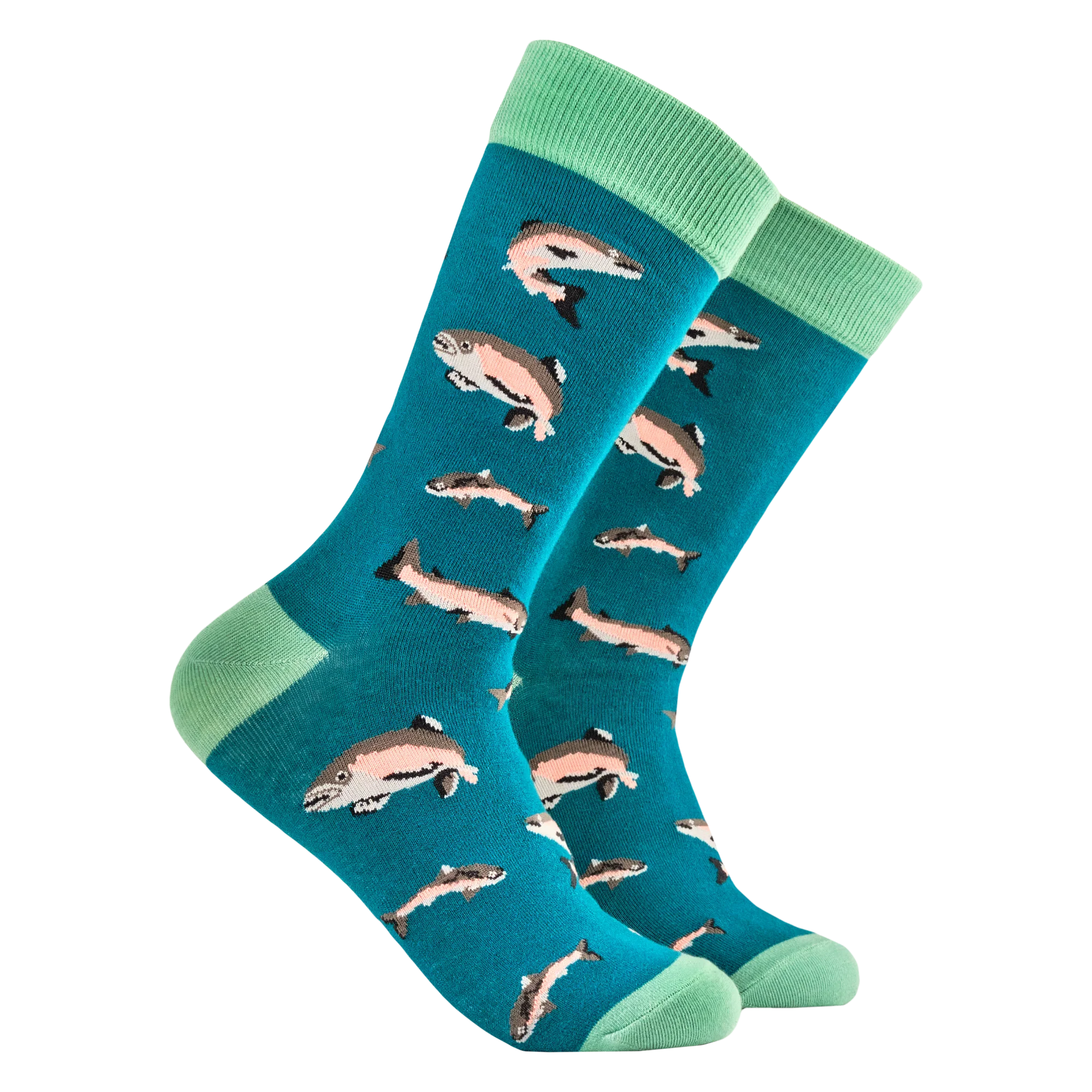 Bamboo Socks - Salmon Leaping