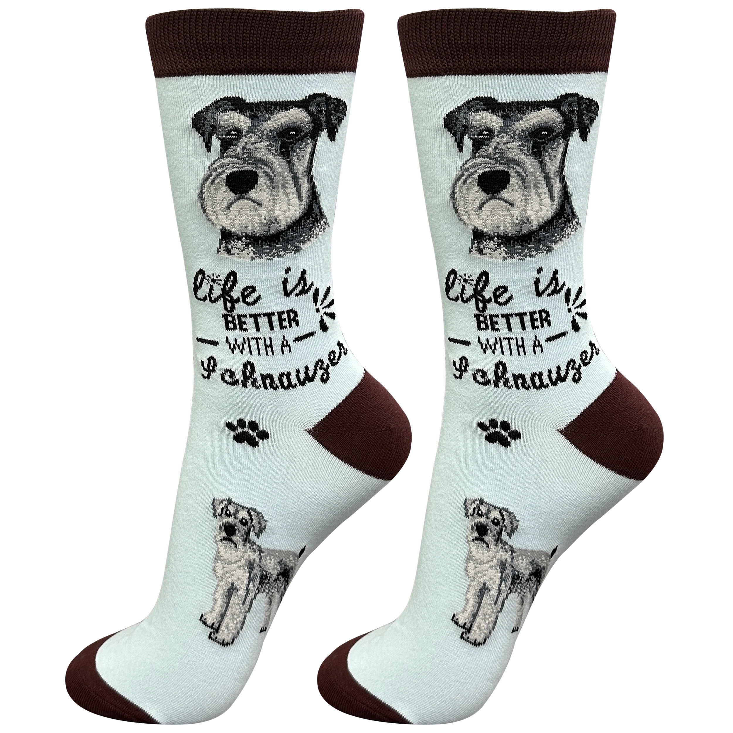 Life is Better With a Schnauzer Dog Socks