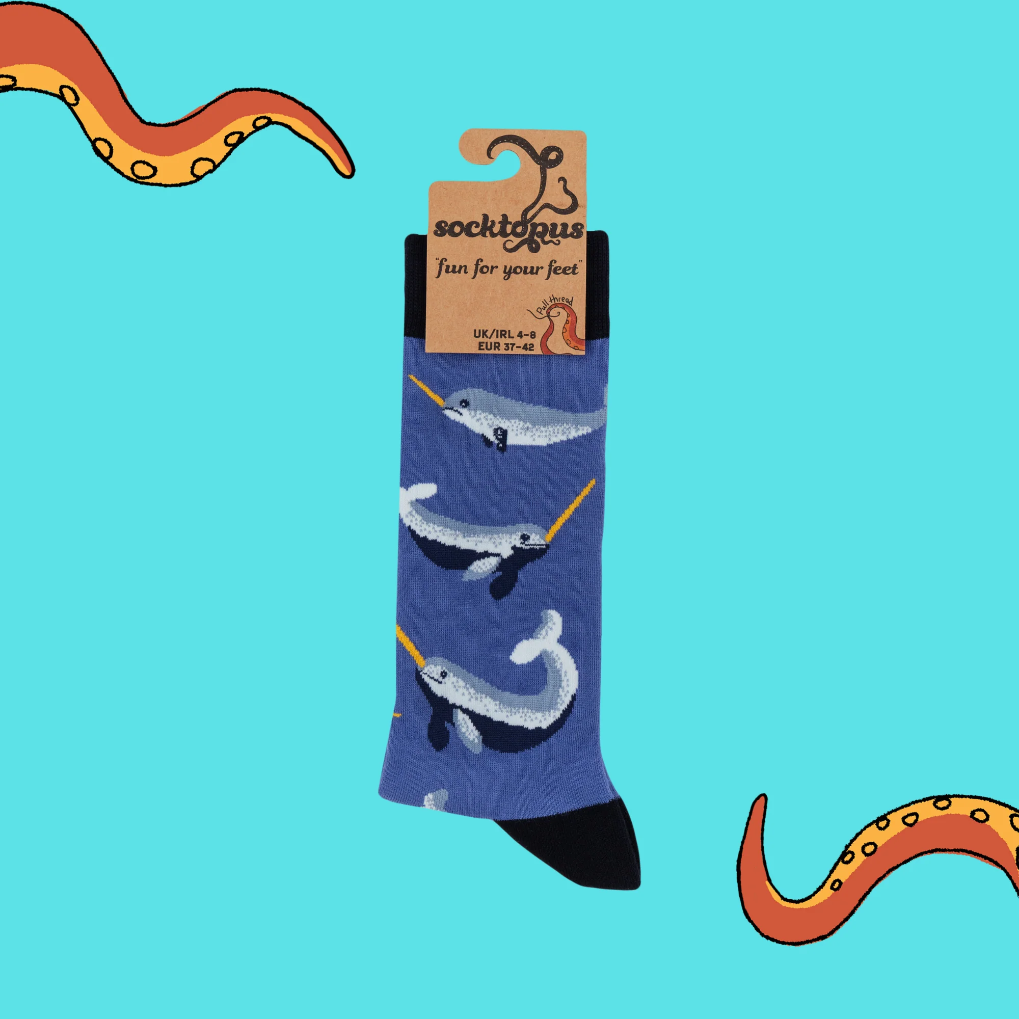 Narwhal Socks - Sea Unicorn - Image 5