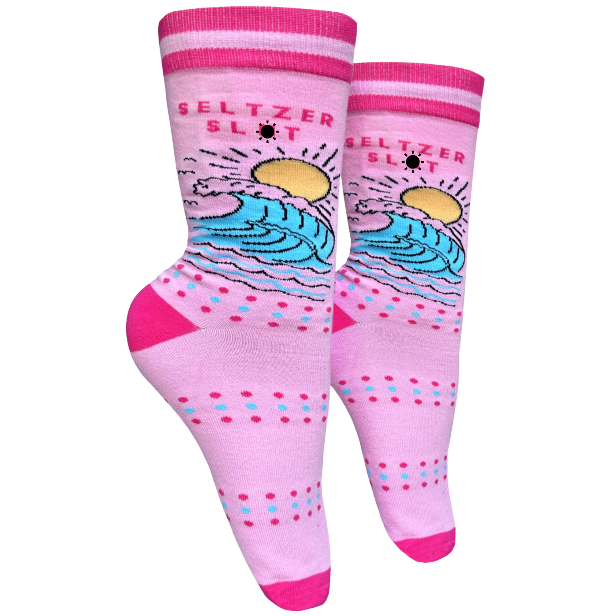 Seltzer Sl*t Slogan Socks