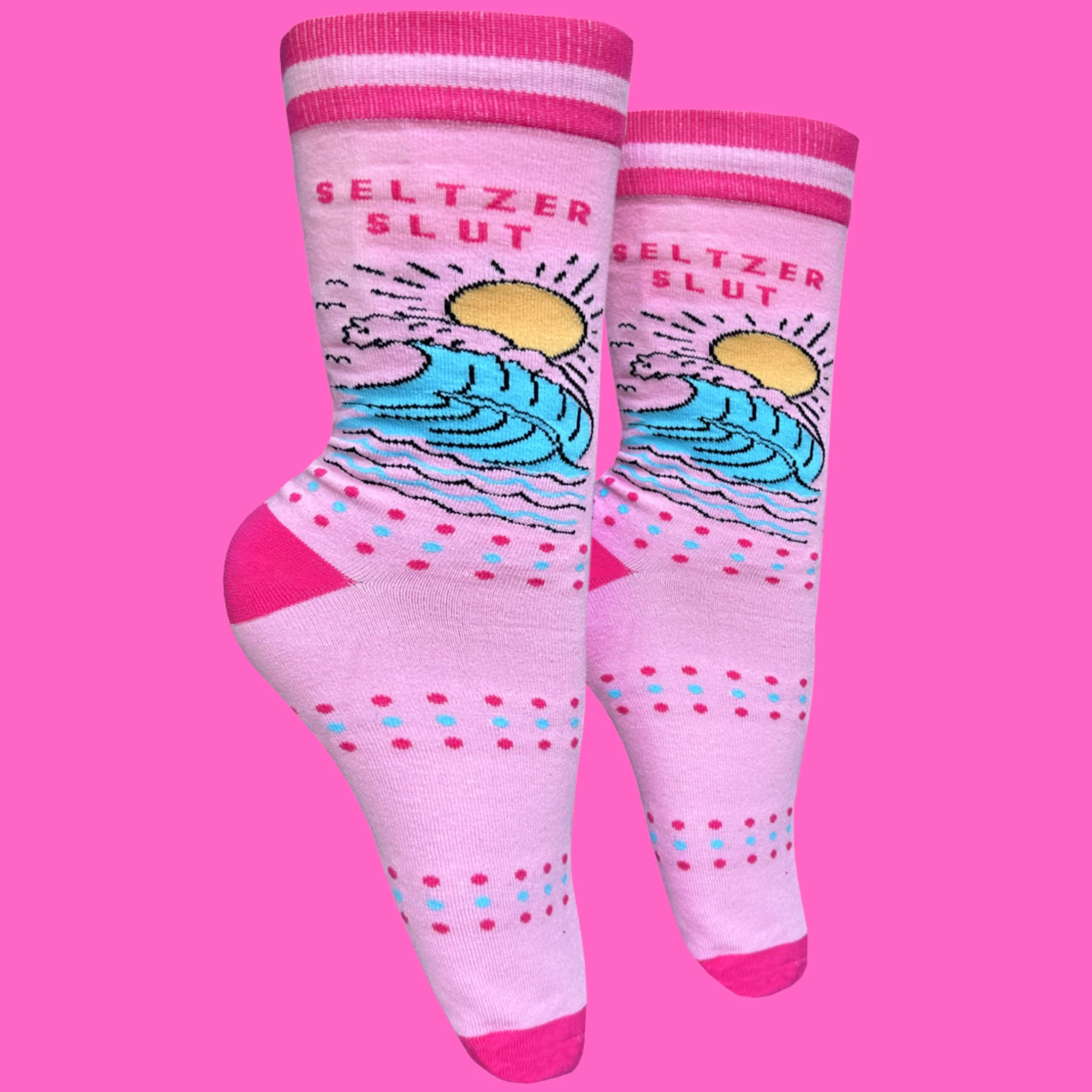 Seltzer Sl*t Slogan Socks - Image 2
