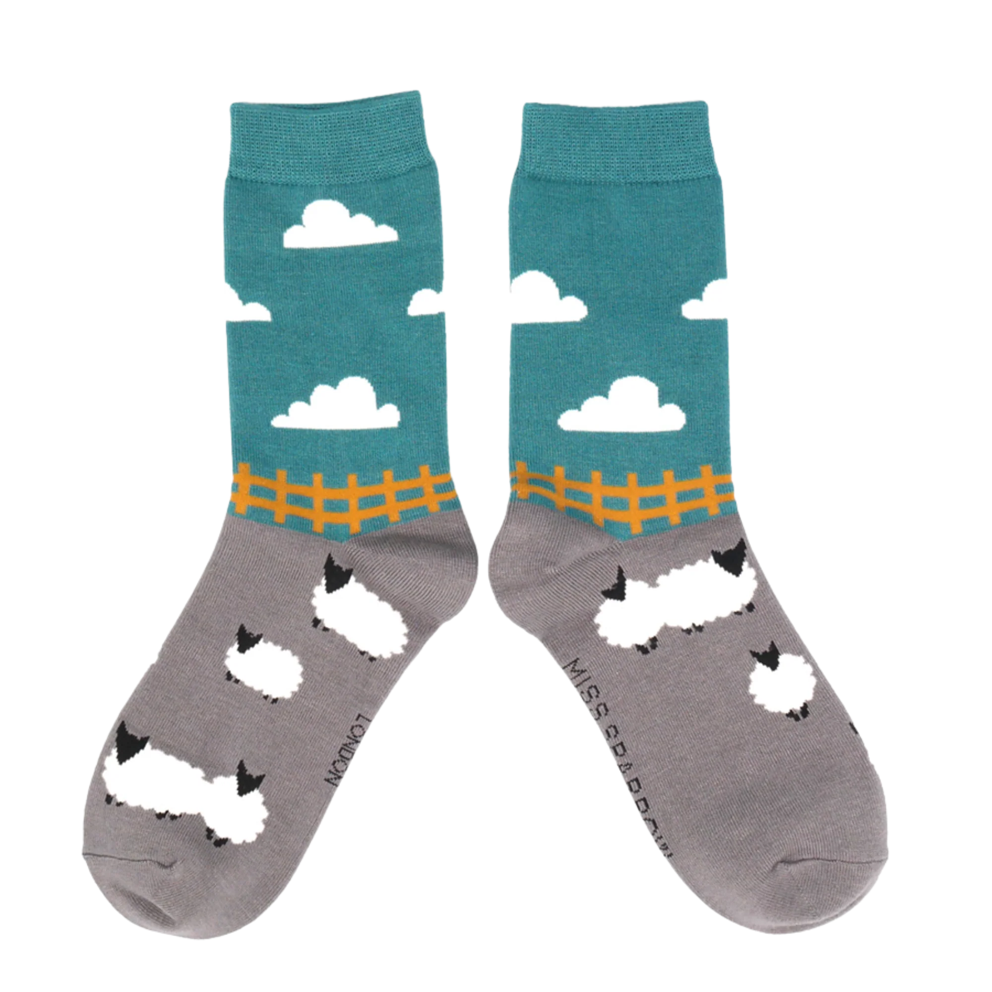 Sheep Meadows Bamboo Socks - Miss Sparrow - Image 4