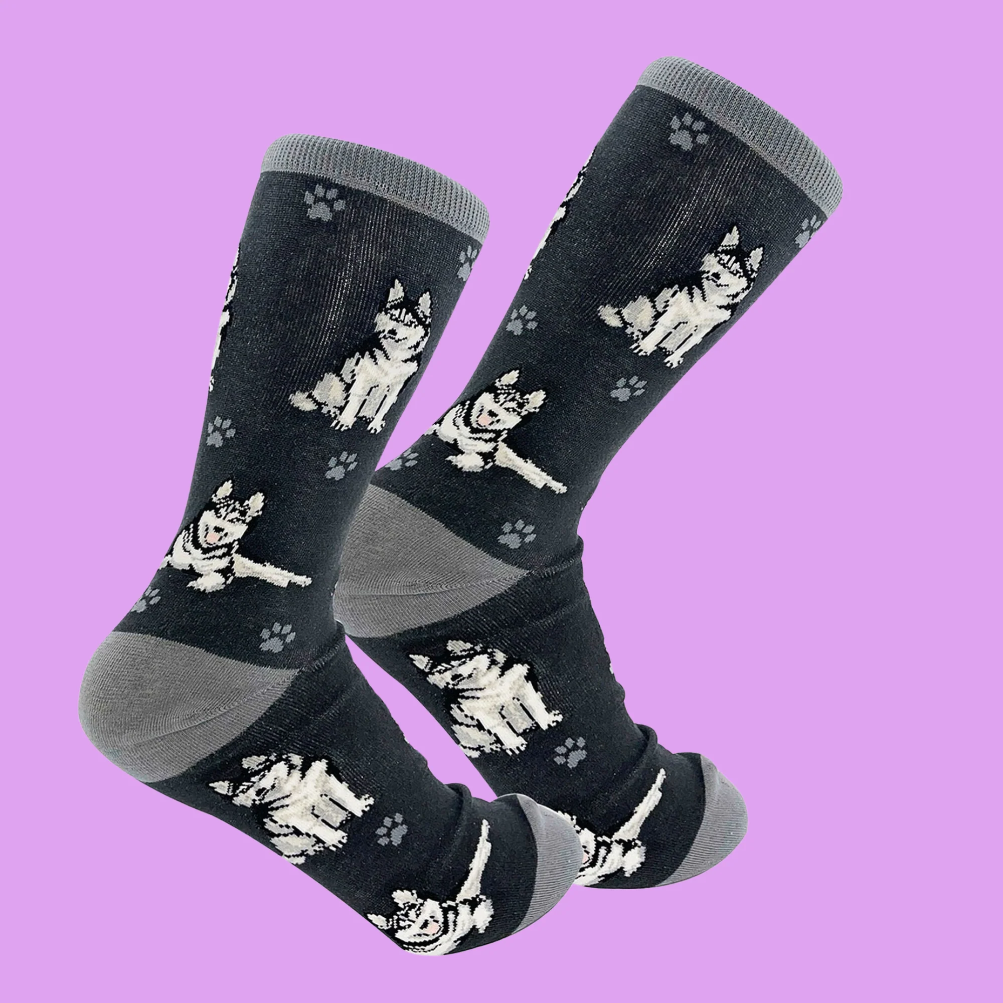 Siberian Husky Dog Full Body Socks - Image 2