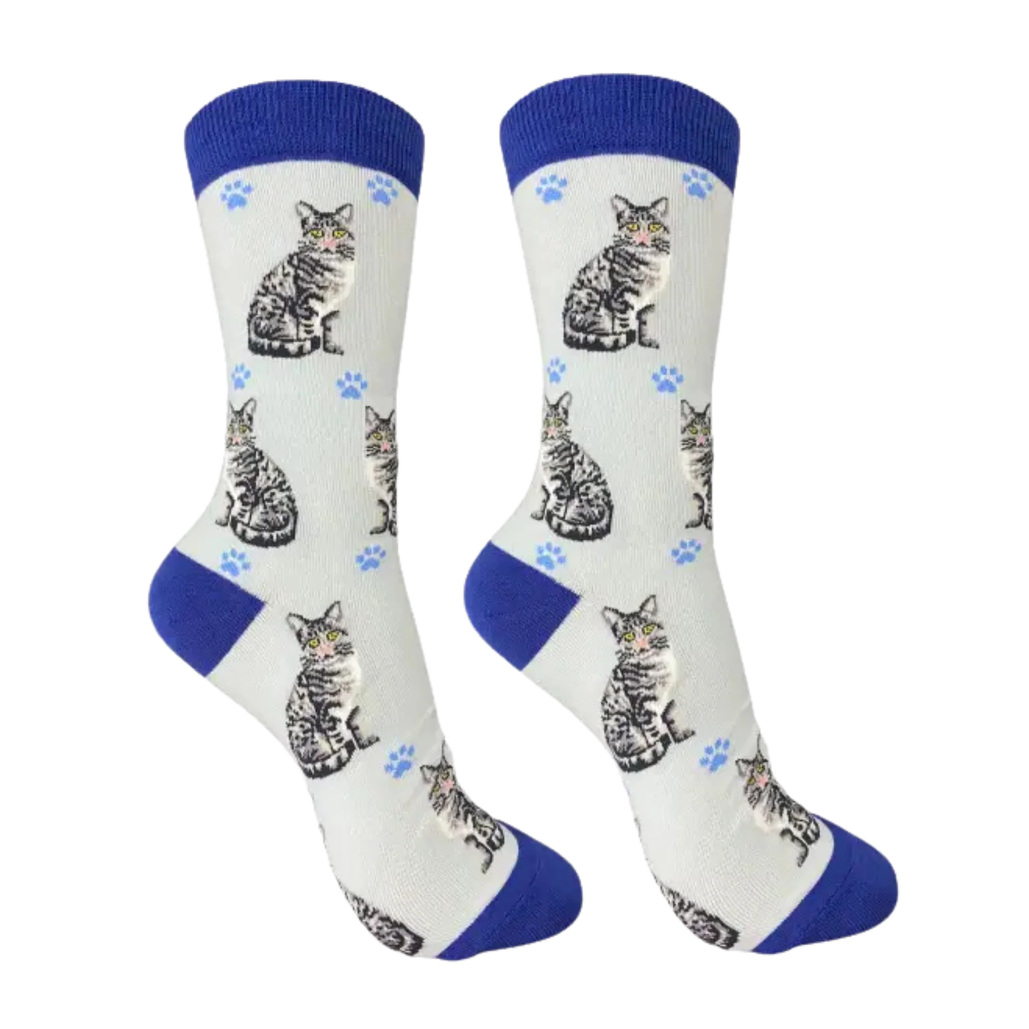 Silver Tabby Cat Full Body Socks