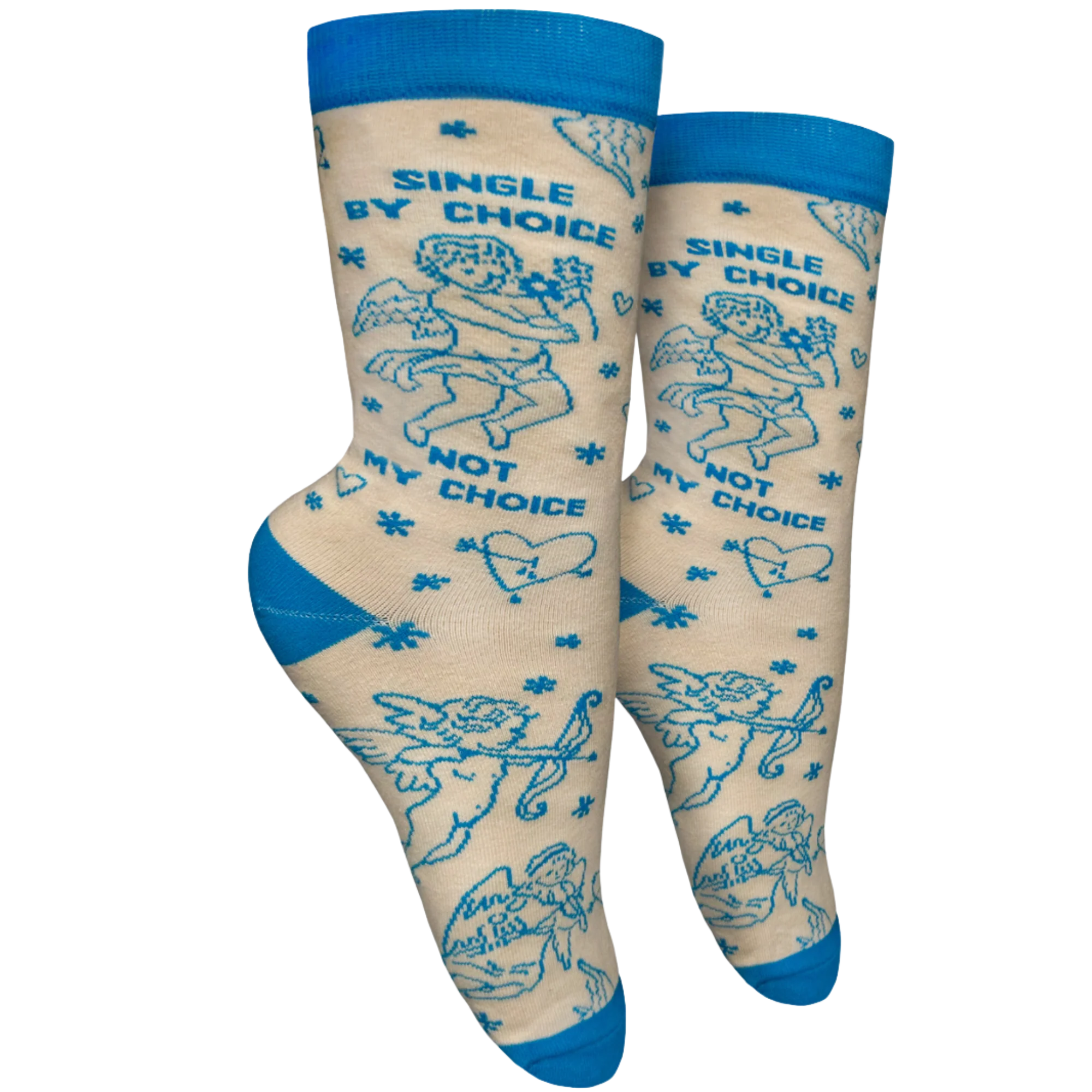 Single By Choice, Not My Choice Slogan Socks