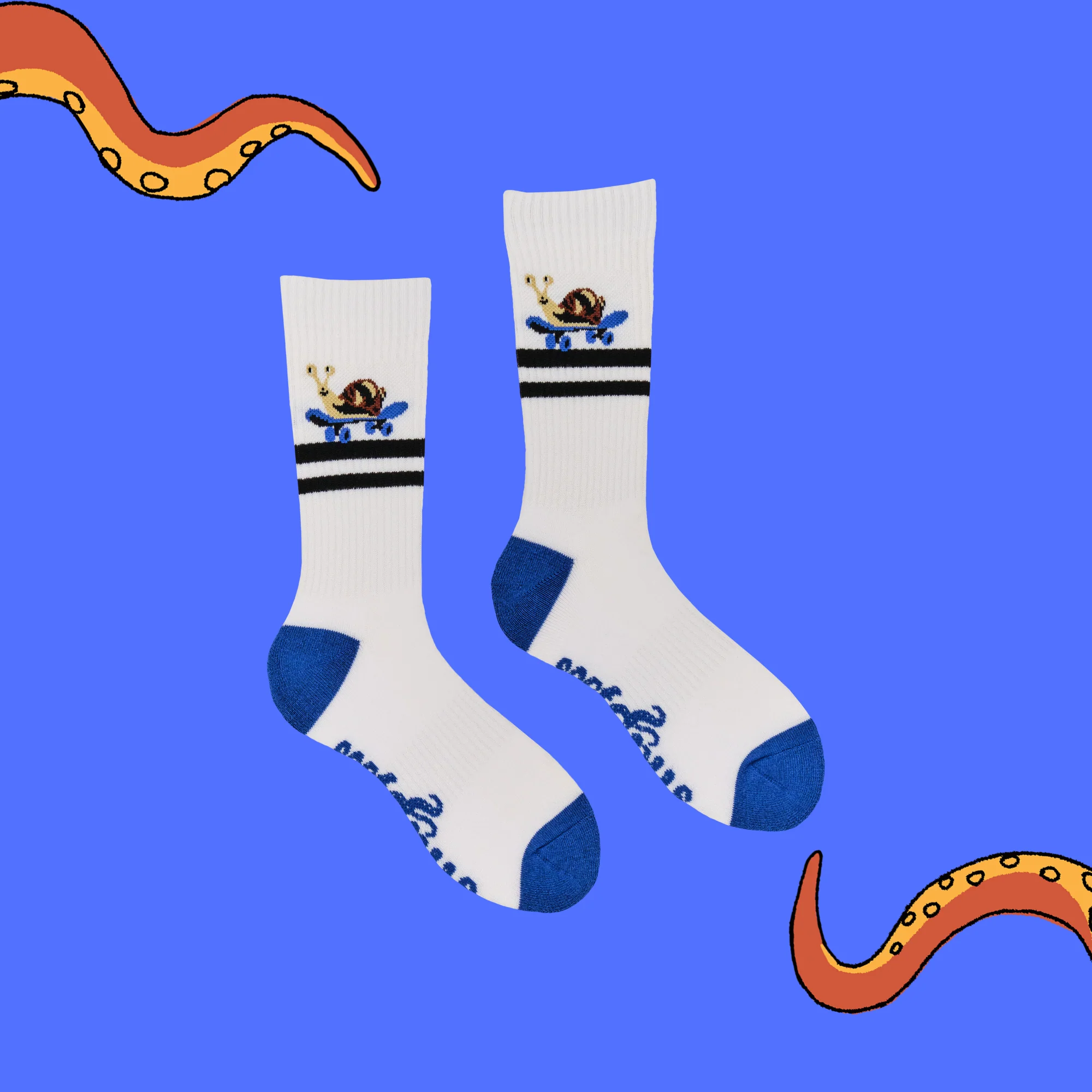 Snail Socks - Skateboarder Snail Athletic - Image 3